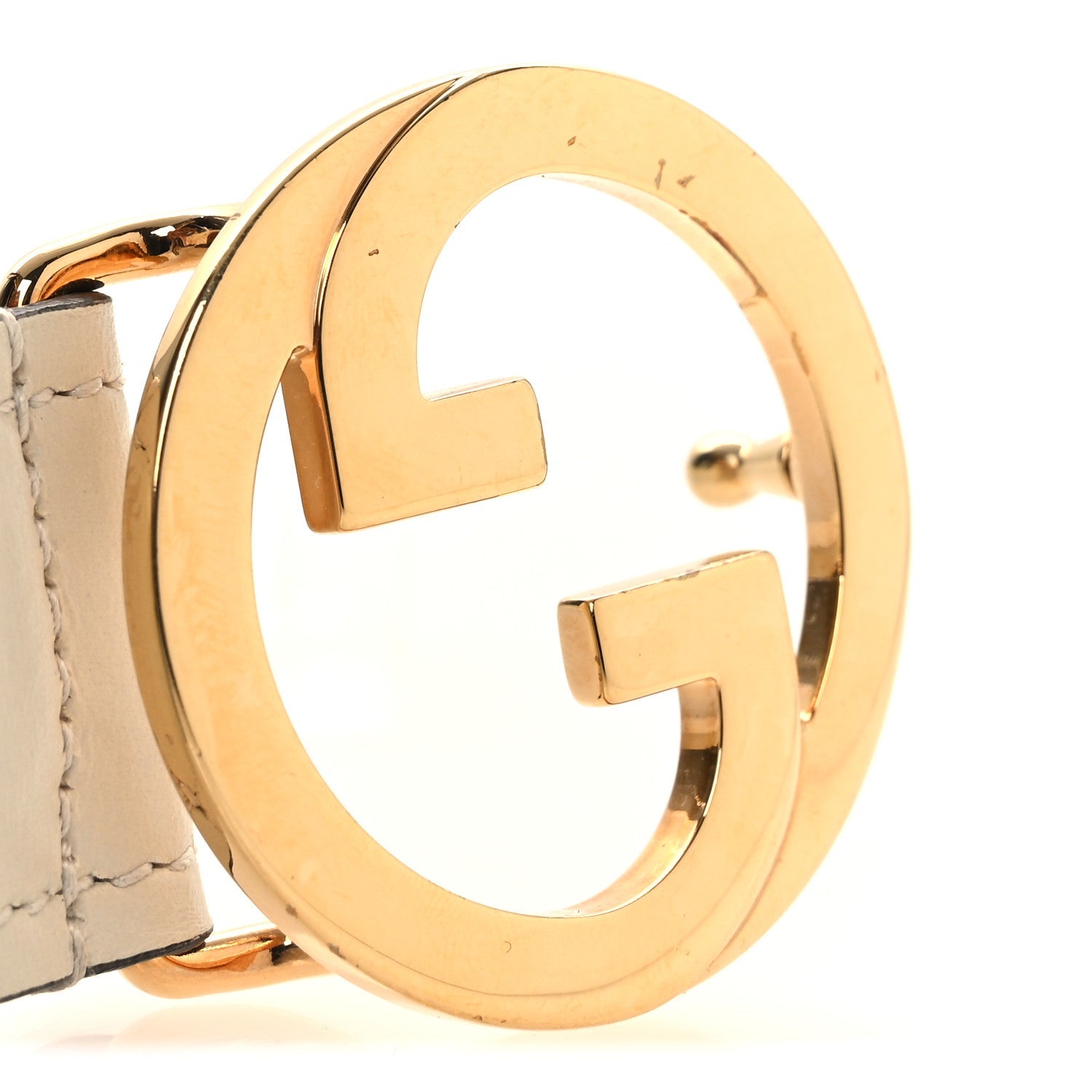 Ciny Lux Calfskin Blondie 30mm Belt 70 28 Mystic White