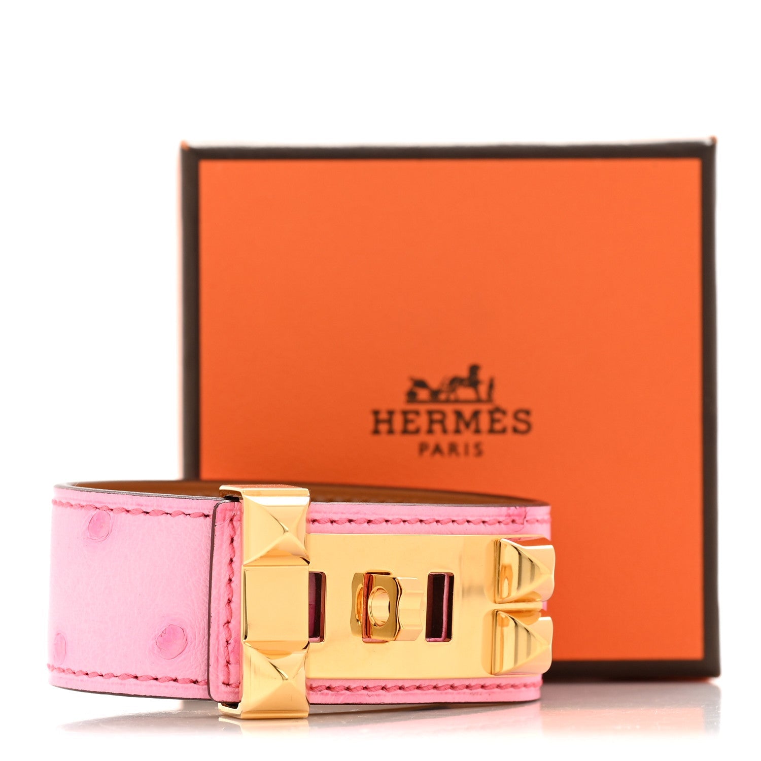 Boreal Ostrich Collier De Chien 24 CDC Bracelet T2 Rose Bubblegum