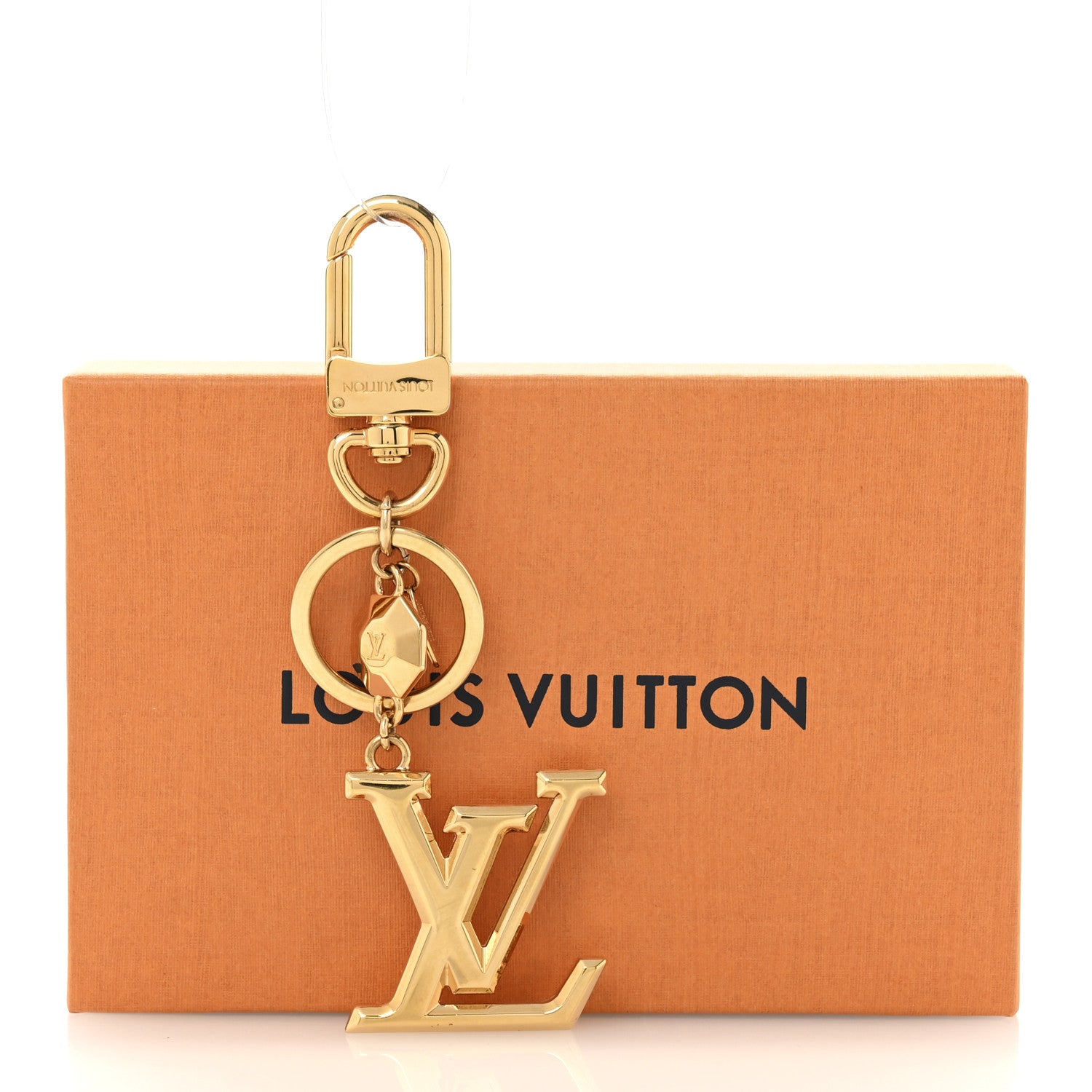 LV Facettes Bag Charm Key Holder Gold