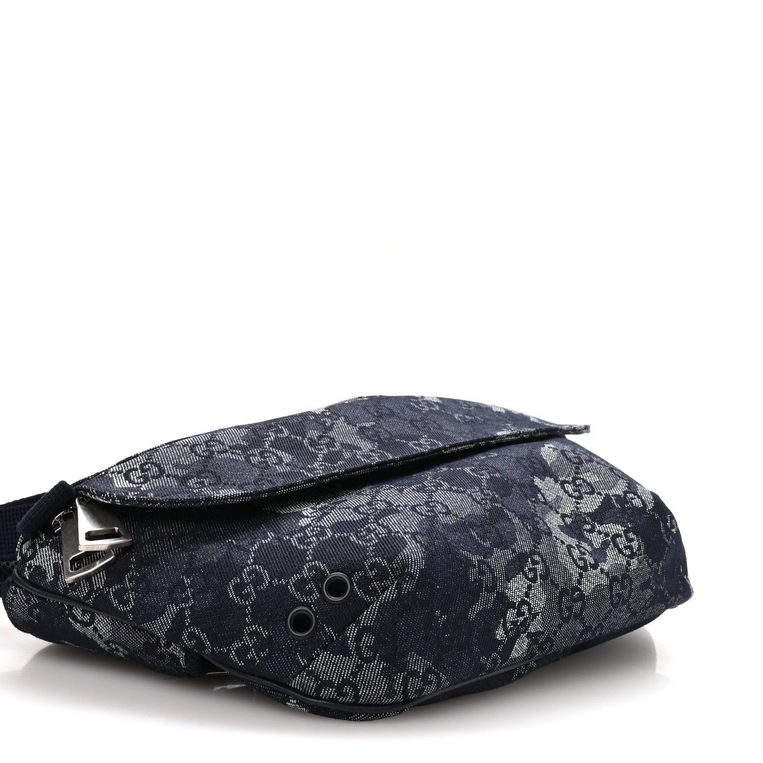 Denim GG Monogram Camouflage Belt Bag Blue