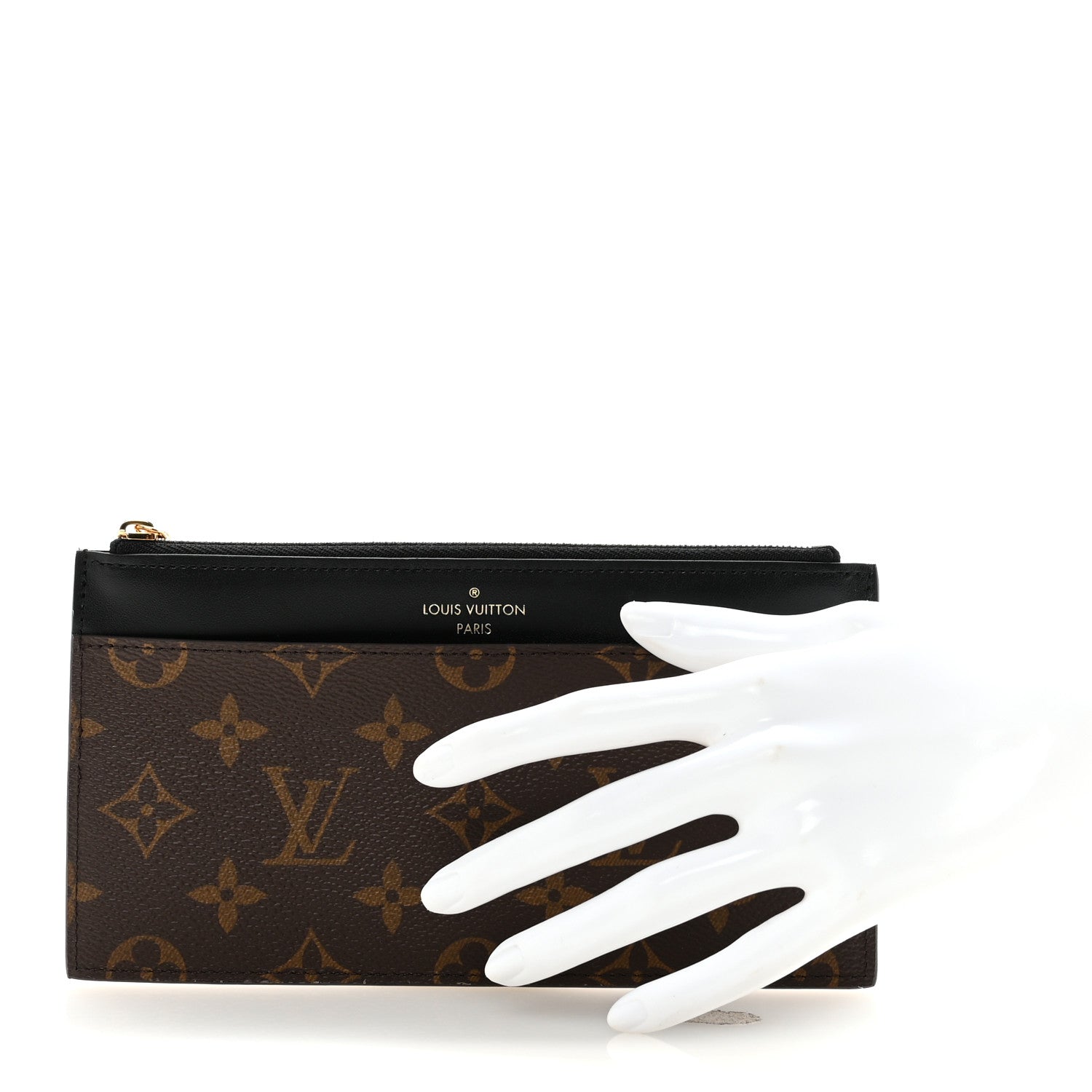 Monogram Slim Purse Black