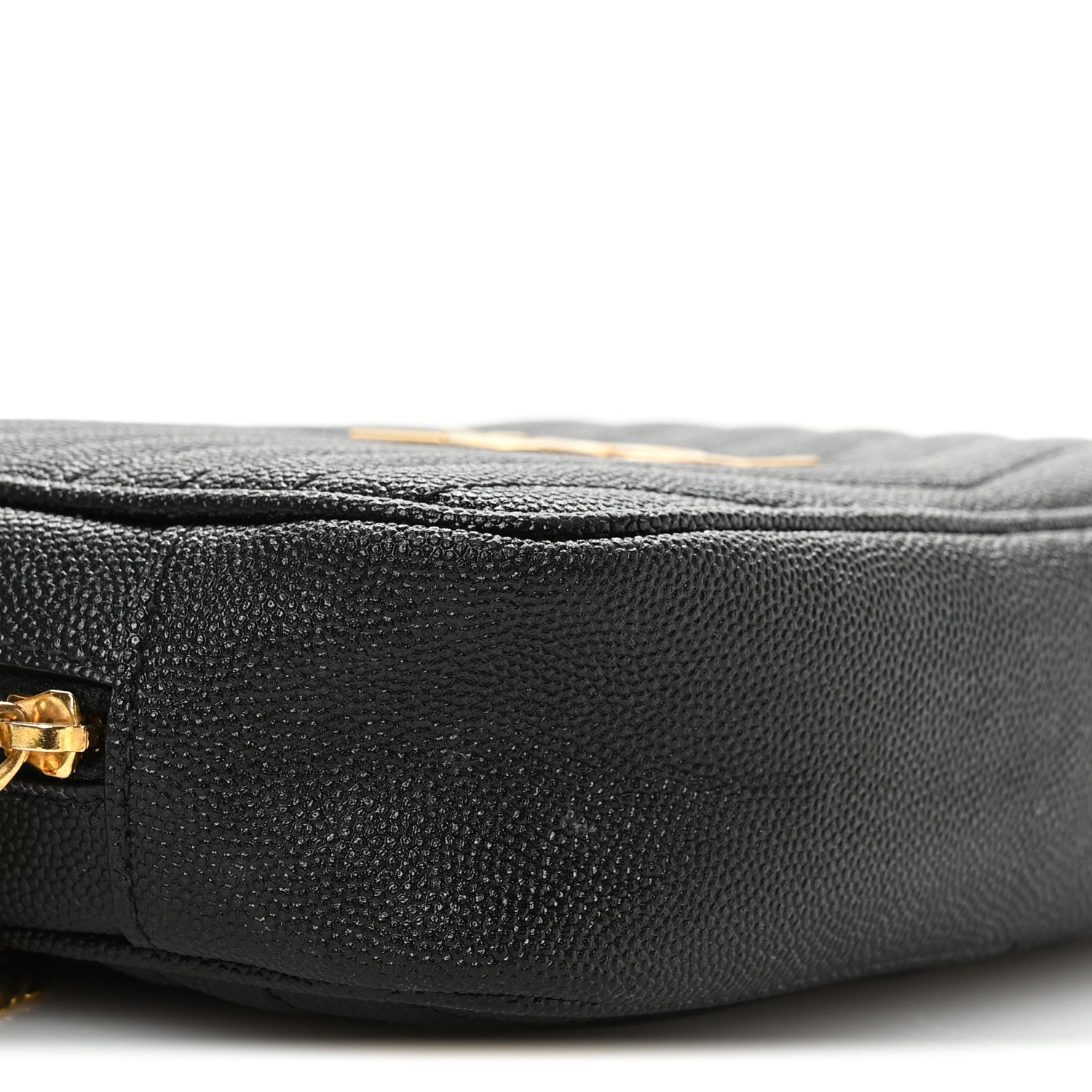 Grain De Poudre Matelasse Monogram Mini Lou Camera Bag Black