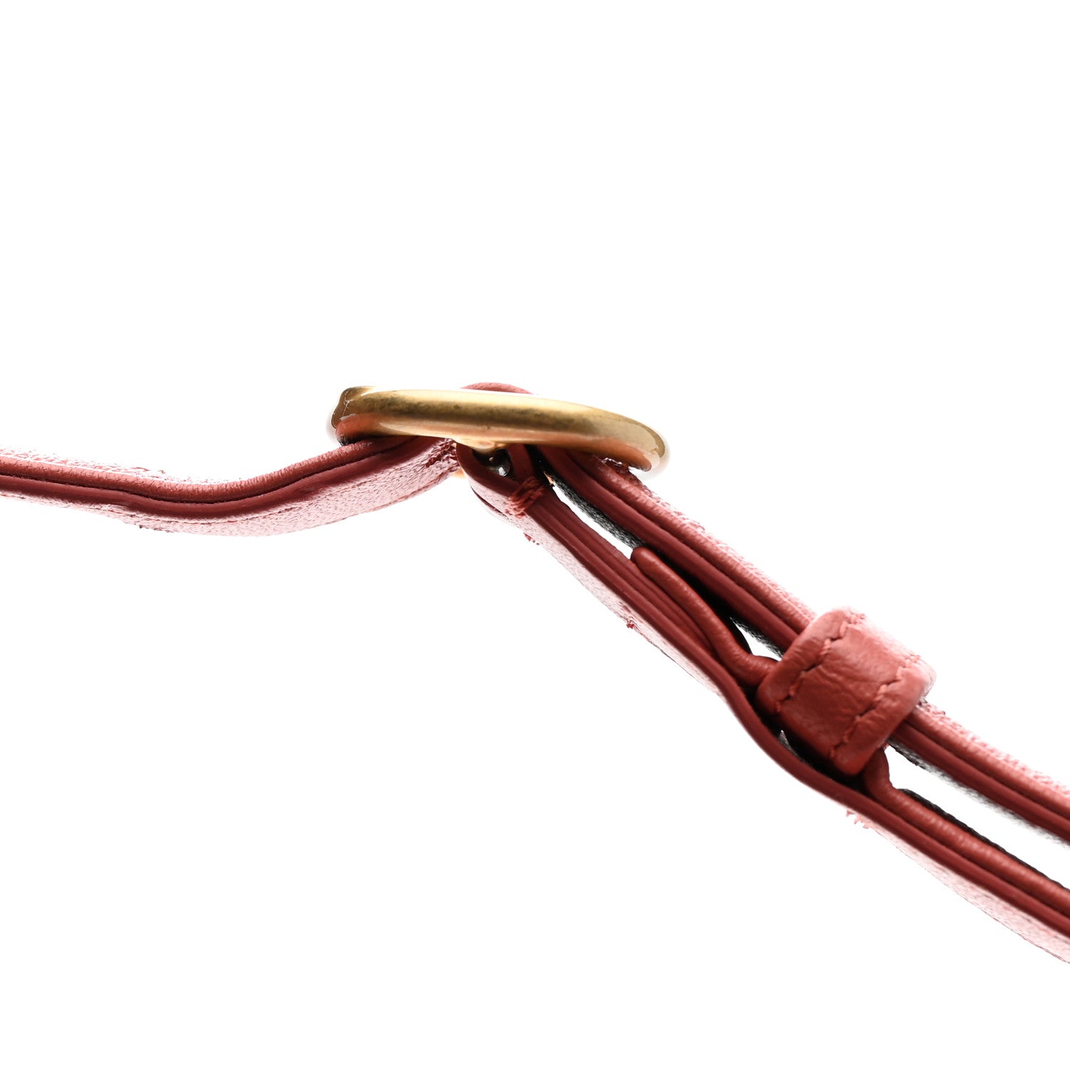 Lambskin Quilted Chain Infinity Waist Belt Bag Pink
