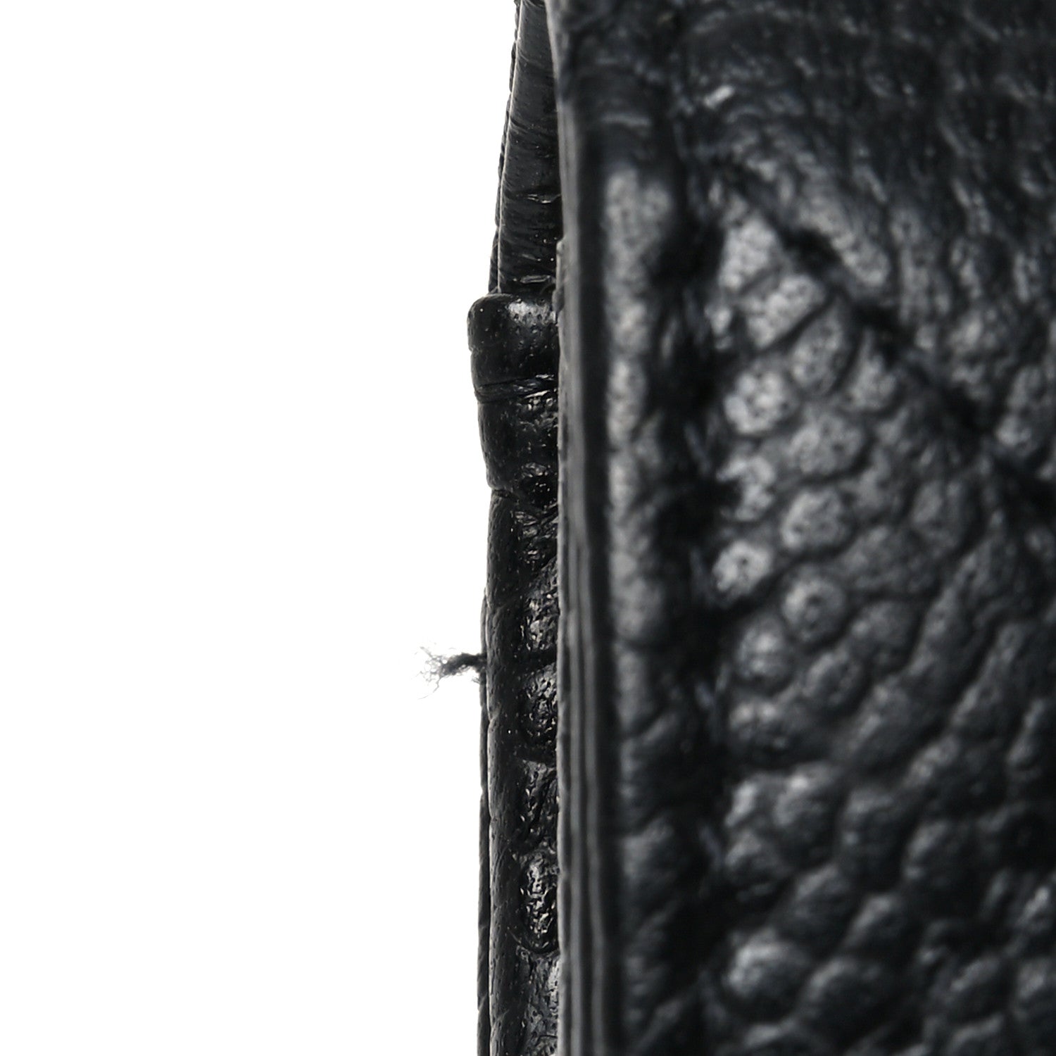 Caviar Quilted Flap Card Holder Wallet Black