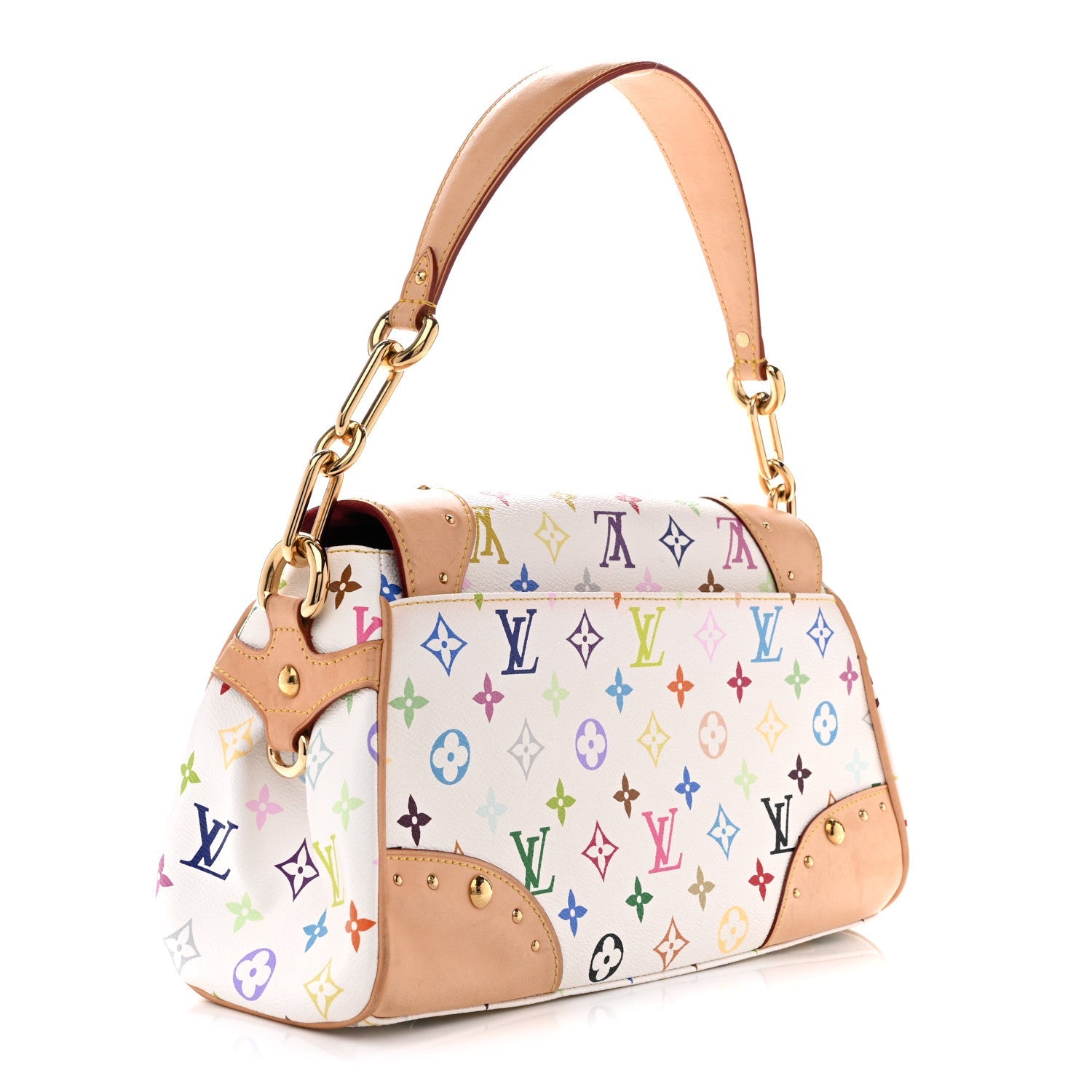 Monogram Multicolor Beverly MM White