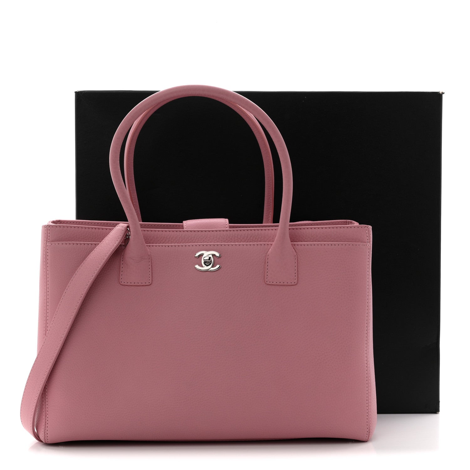 Calfskin Cerf Executive Shopper Pink