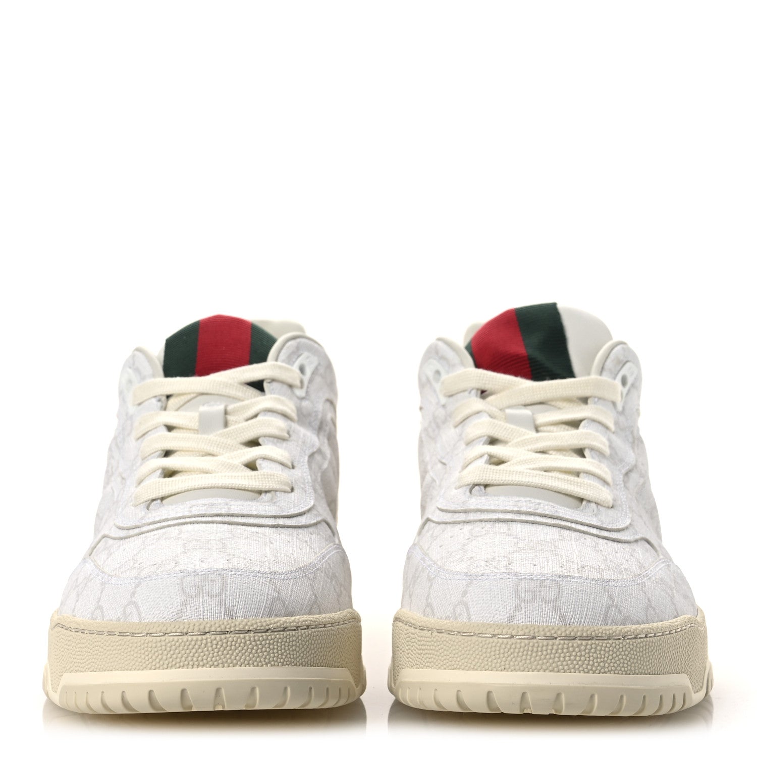 GG Supreme Monogram Womens Re-Web Sneakers 11.5 White
