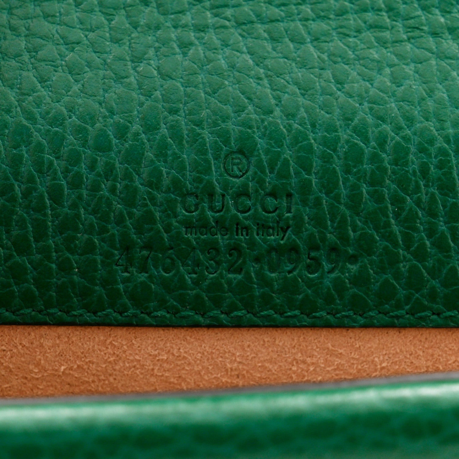 Dollar Calfskin Crystal Super Mini Dionysus Shoulder Bag Emerald