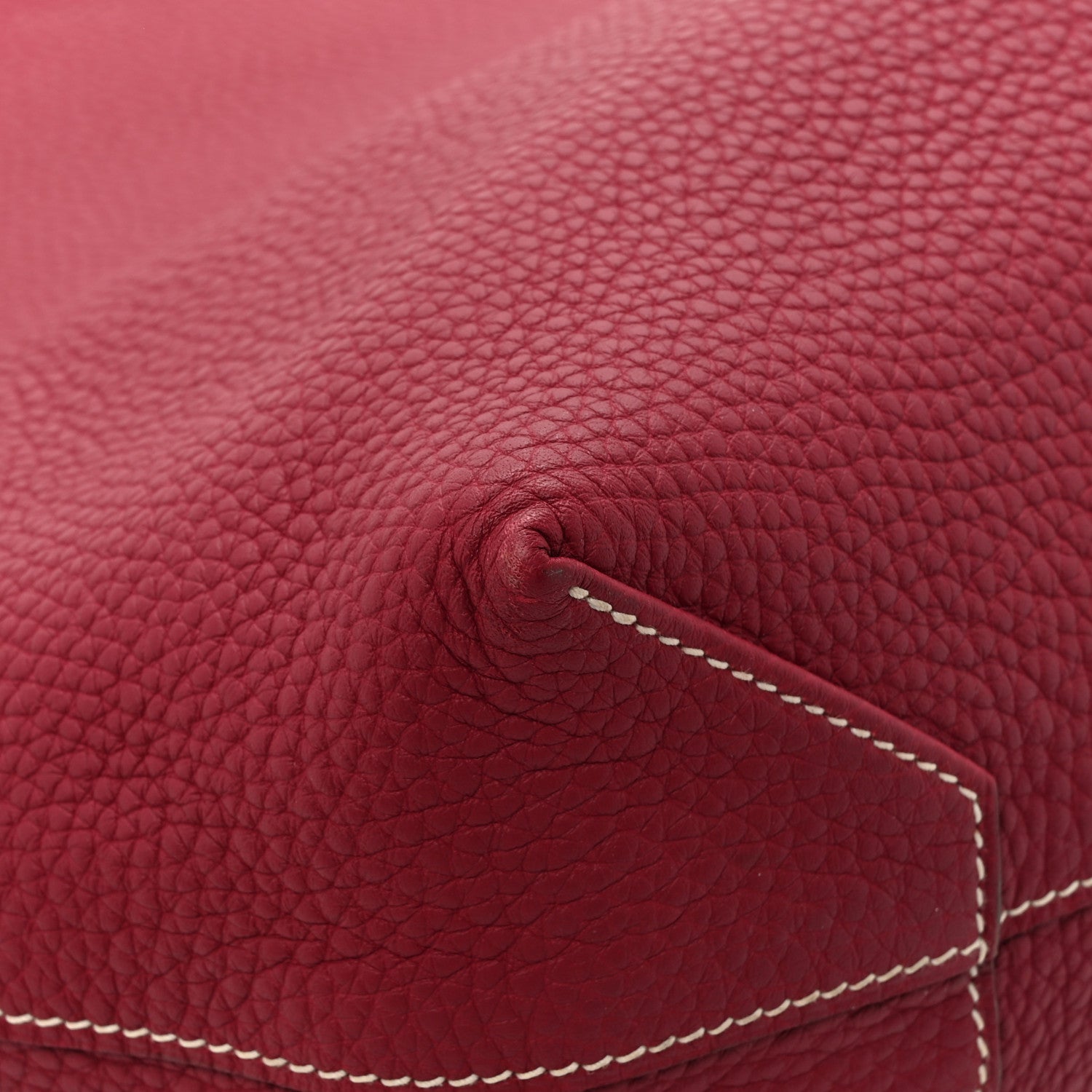 Taurillon Clemence Double Sens 36 Reversible Tote Rubis Bougainvillea