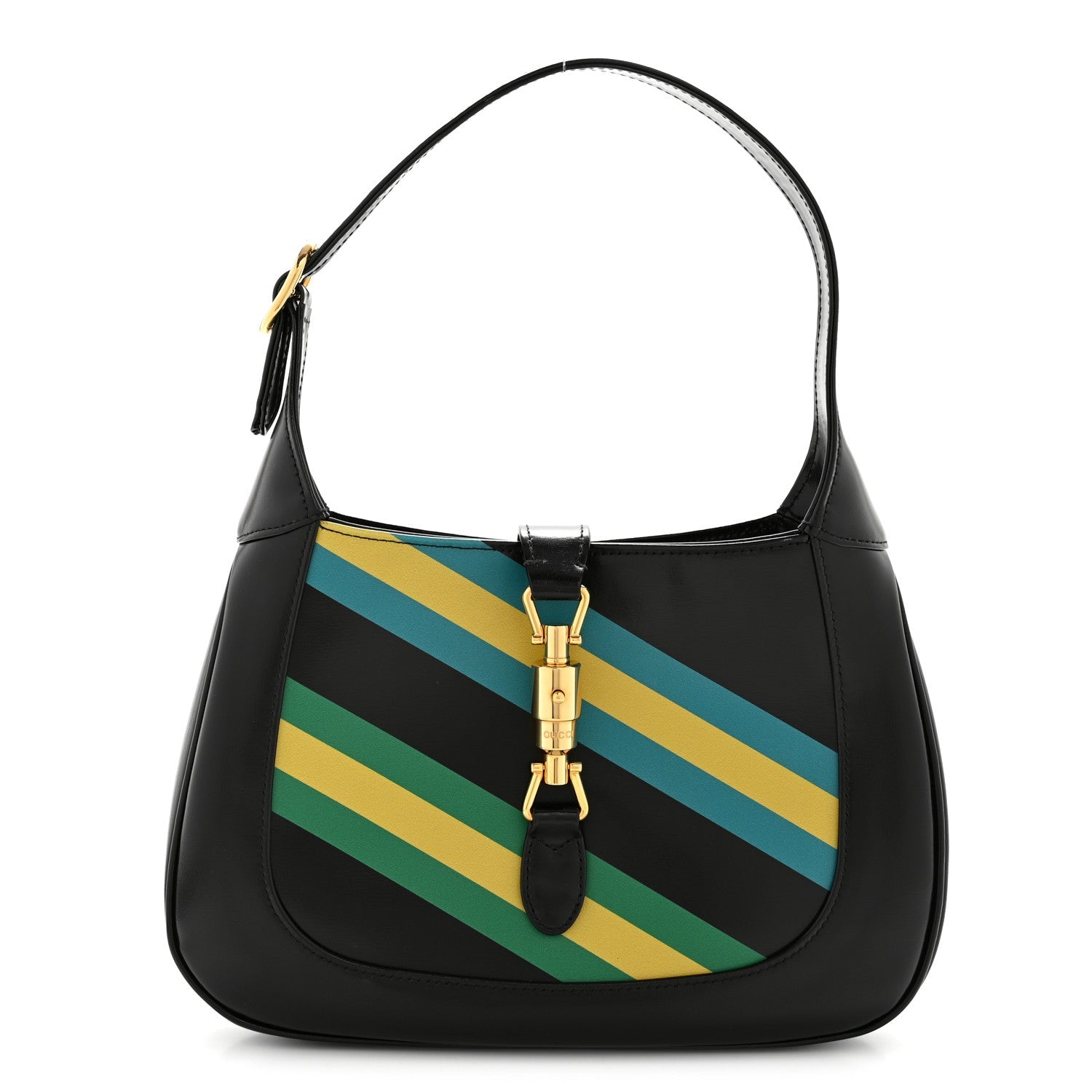 Boarded Dyana Lux Calfskin Centum Small Jackie 1961 Hobo Black Multicolor