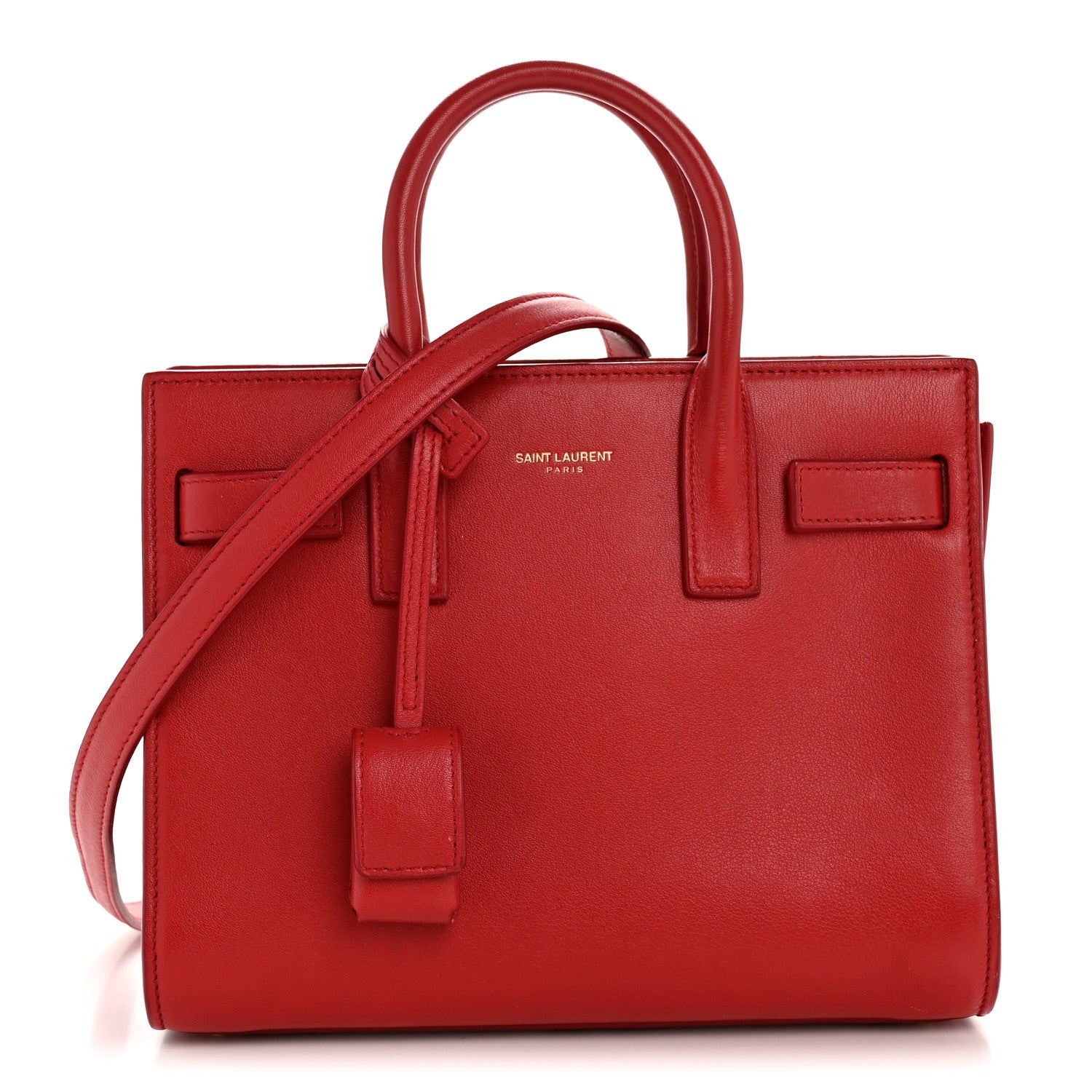 Calfskin Nano Sac De Jour Lipstick Red