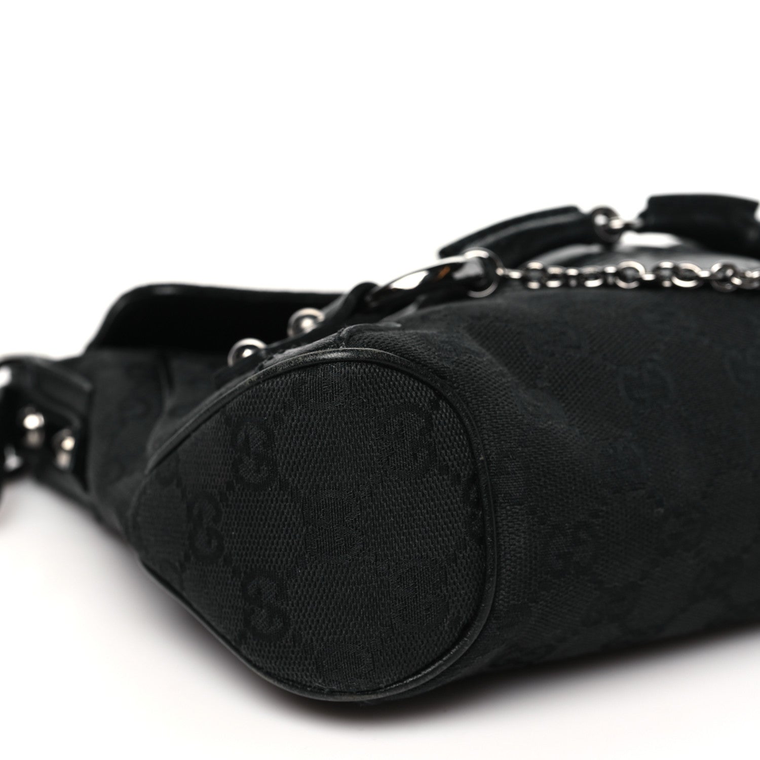 Monogram Horsebit Chain Flap Bag Black