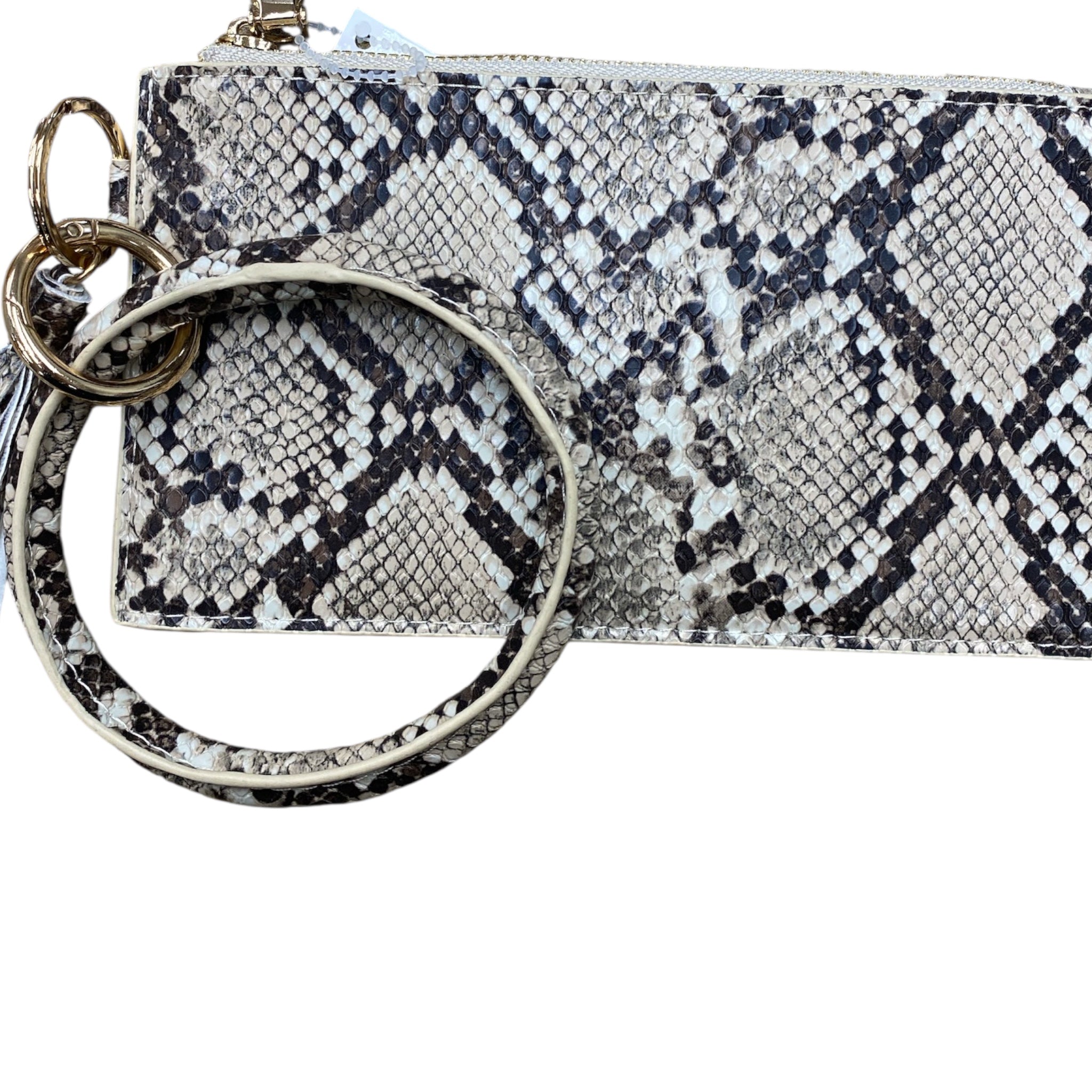 Wristlet By Clothes Mentor In Snakeskin Print, Size:Small