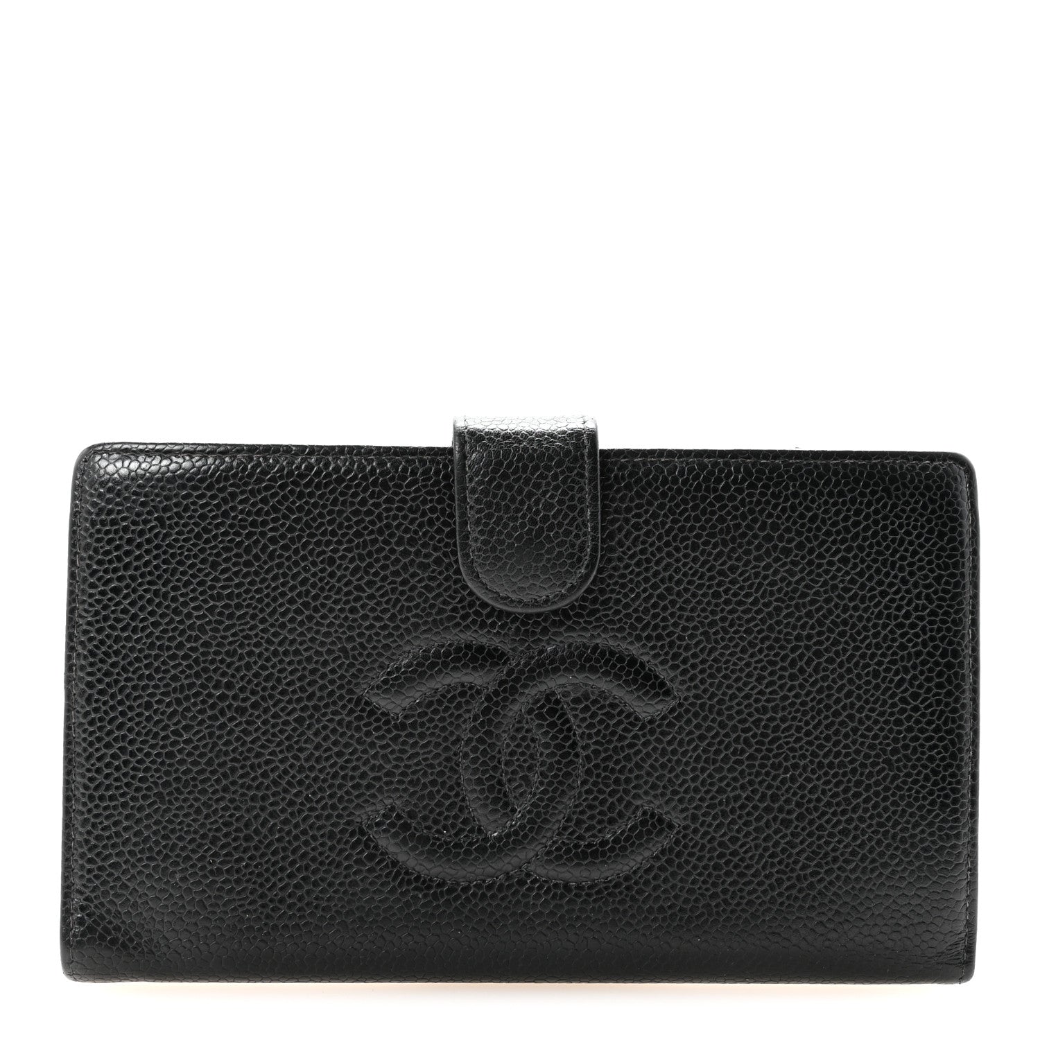 Caviar Timeless CC French Wallet Black