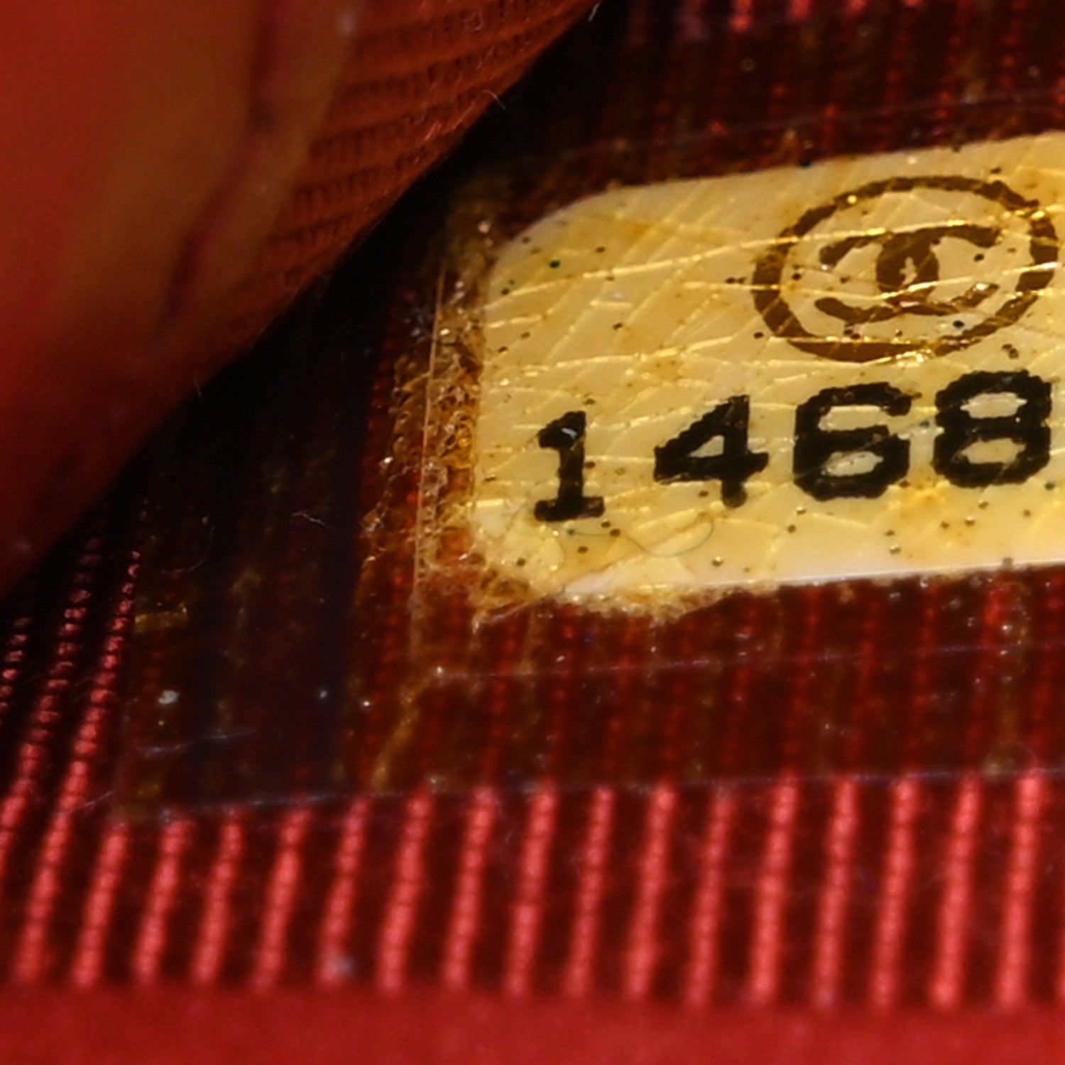 Aged Calfskin Quilted Reissue 2.55 Yen Wallet Red