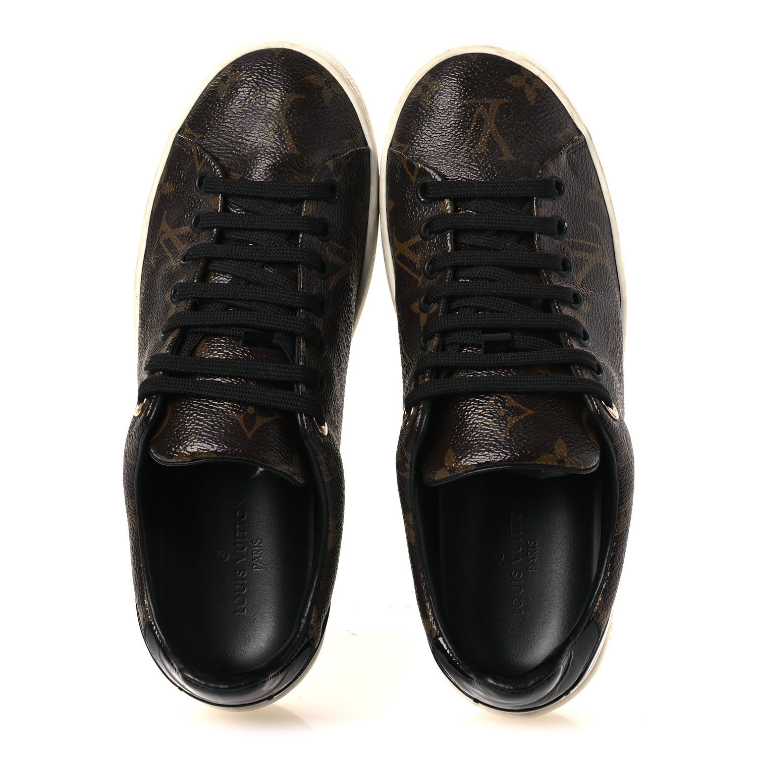 Patent Monogram Frontrow Sneakers 37