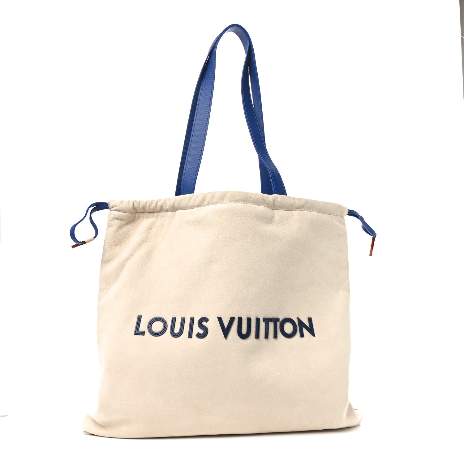 Nubuck Dust Bag Tote Ecru White