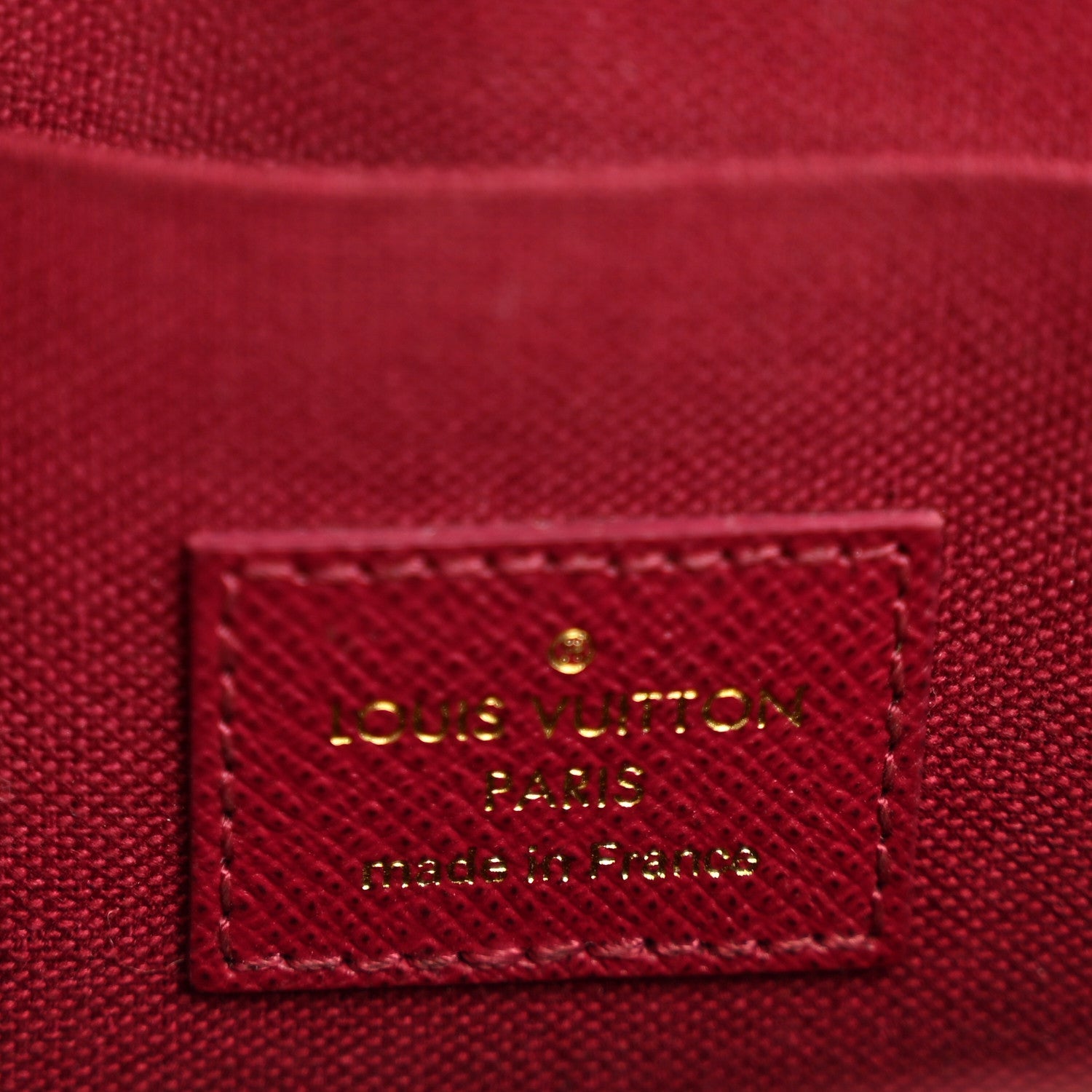 Monogram Pochette Felicie Chain Wallet Fuchsia