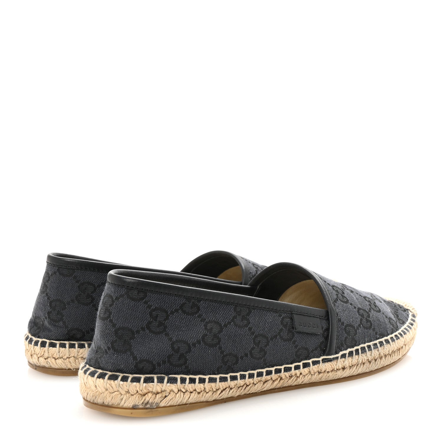 Monogram Espadrilles 38 Black