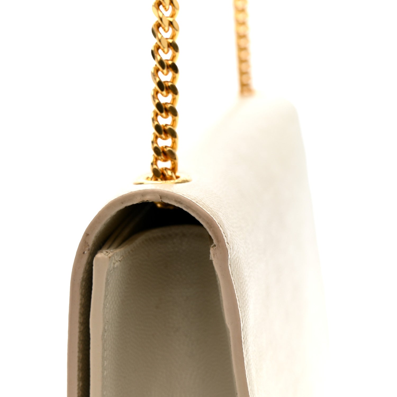 Grain De Poudre Medium Classic Monogram Kate Satchel Crema Soft
