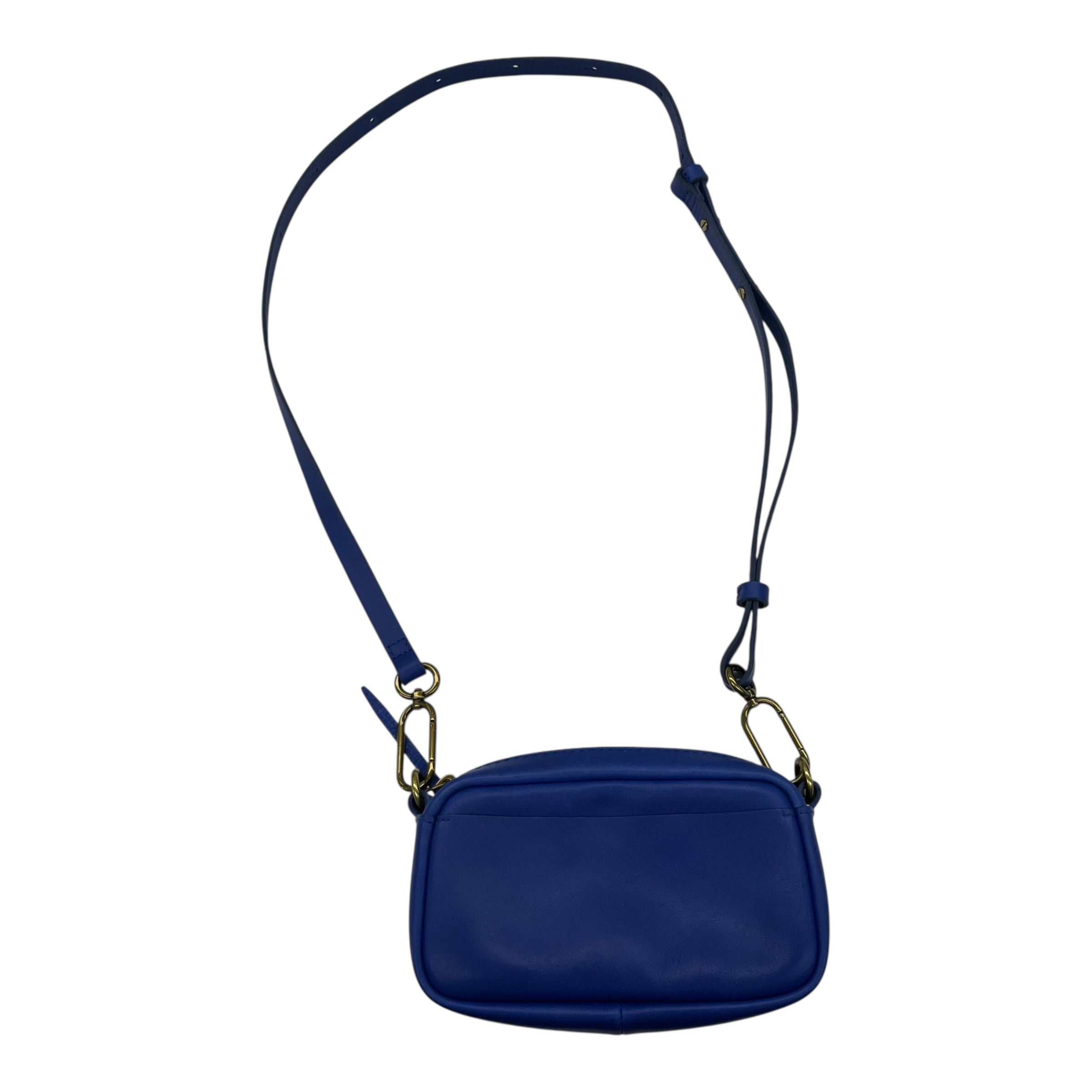 Crossbody Leather By Madewell In Blue, Size:Small
