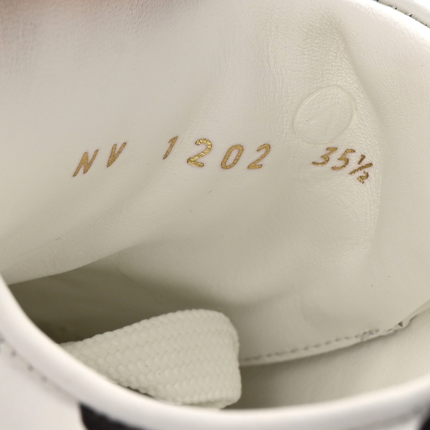 LV X YK Calfskin Printed Infinity Dots Time Out Sneakers 35.5 White