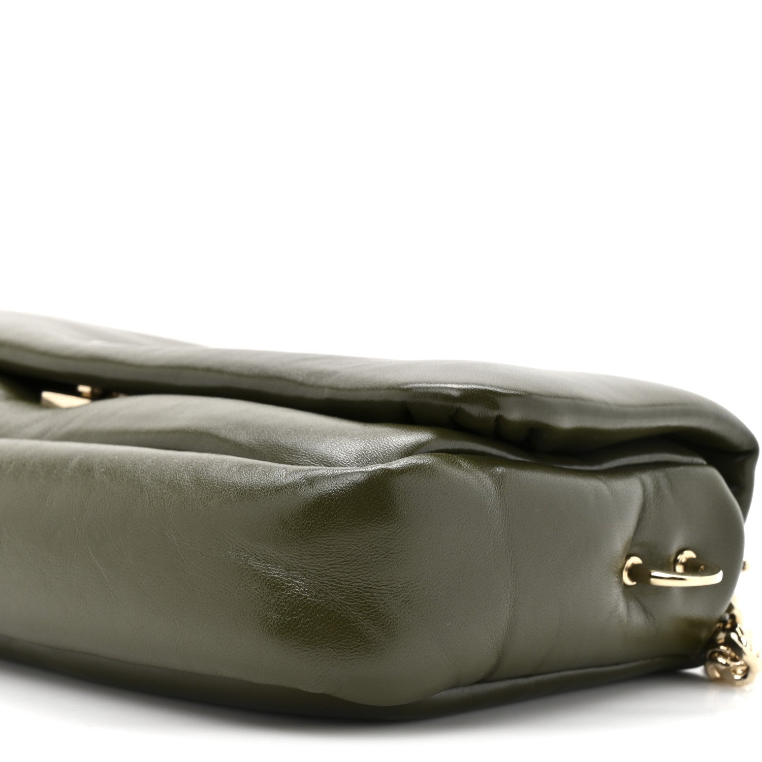 Lambskin Mini GG Milano Top Handle Shoulder Bag Green