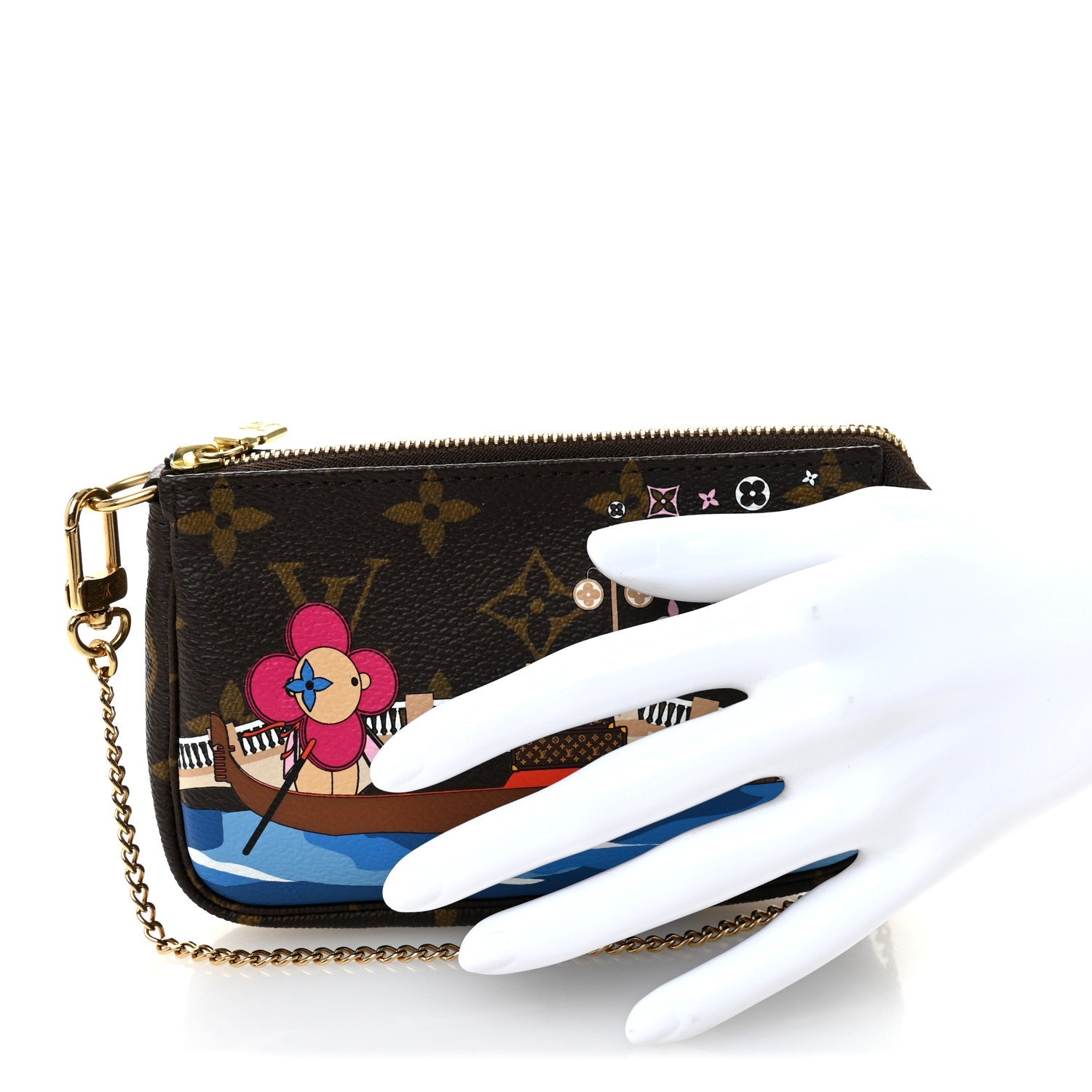 Monogram 2019 Christmas Animation Mini Venice Pochette Accessories Blue