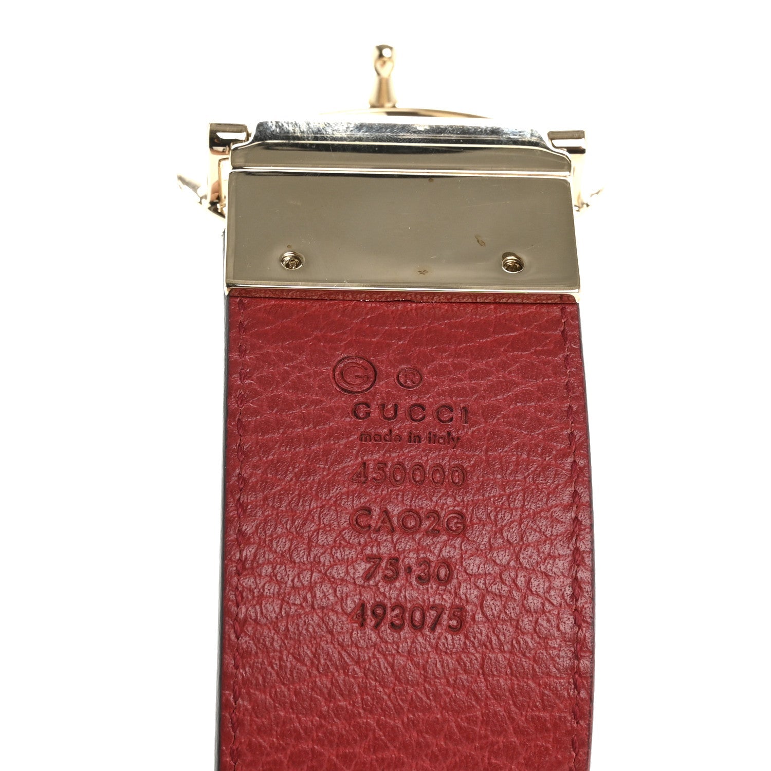 Calfskin 1973 Reversible Belt 75 30 Black Red