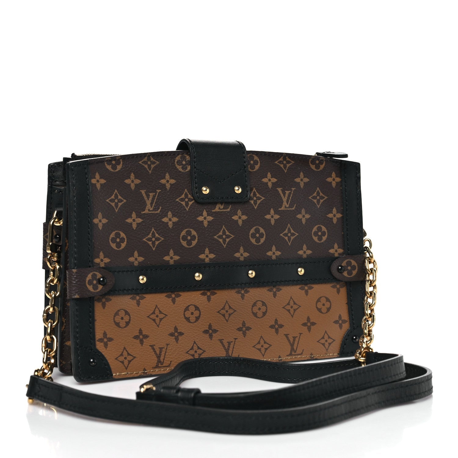 Reverse Monogram Trunk Clutch