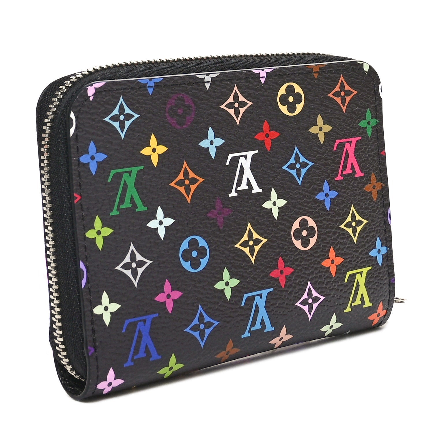 LV x TM Monogram Multicolor Zippy Coin Purse Black