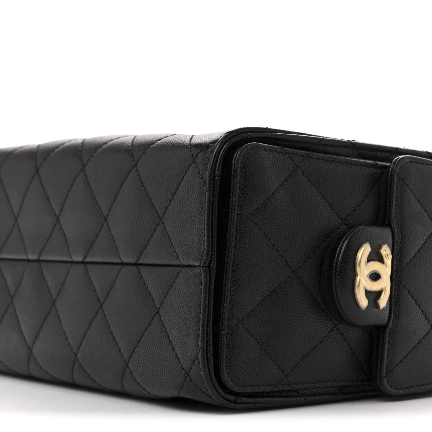 Caviar Quilted Mini Chanel 25 Handbag Black