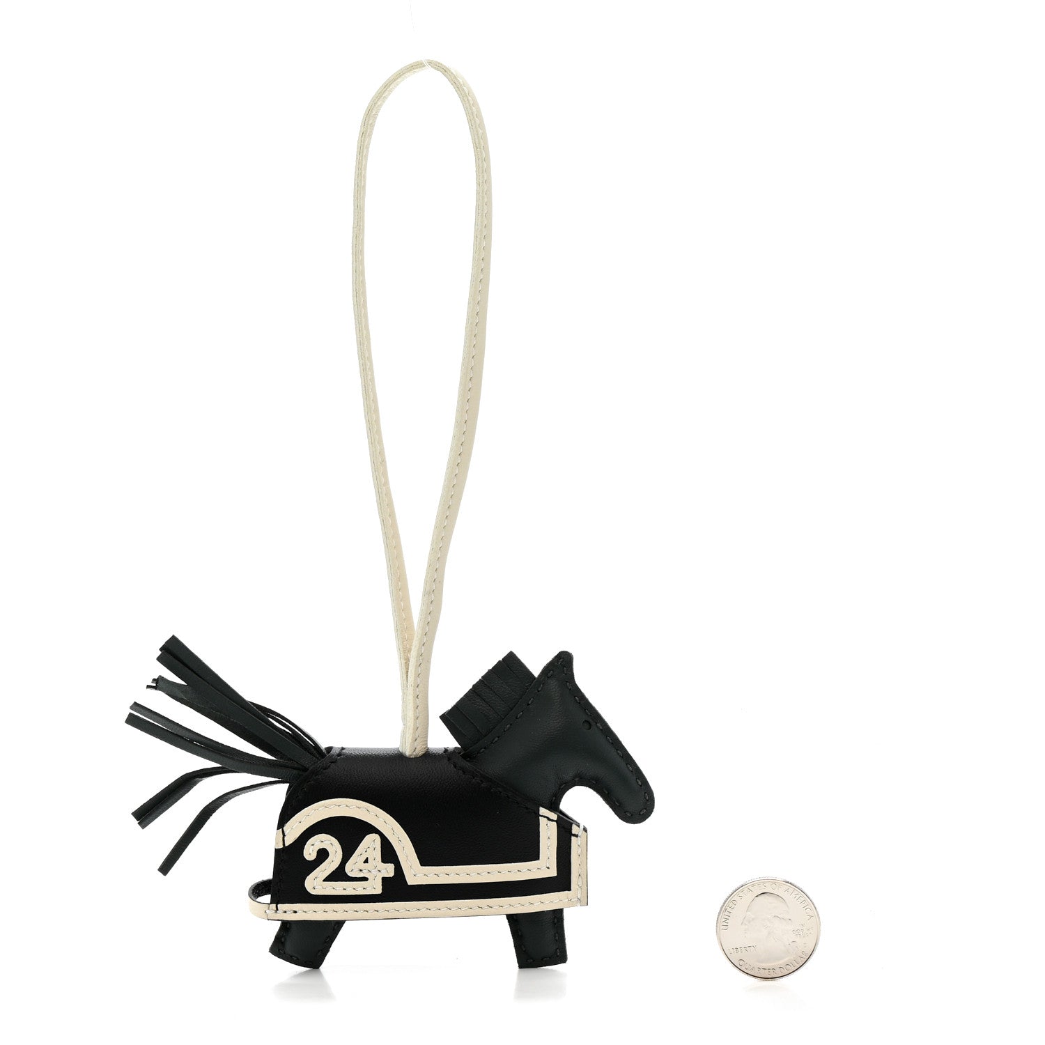 Milo Lambskin Grigri Rodeo Robeo Ceur Bag 24 Charm PM Vert Mangrove Black Craie