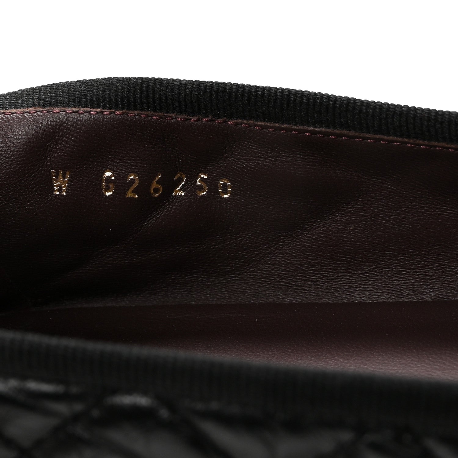 Aged Calfskin Quilted CC Cap Toe Ballerina Flats 39.5 Black