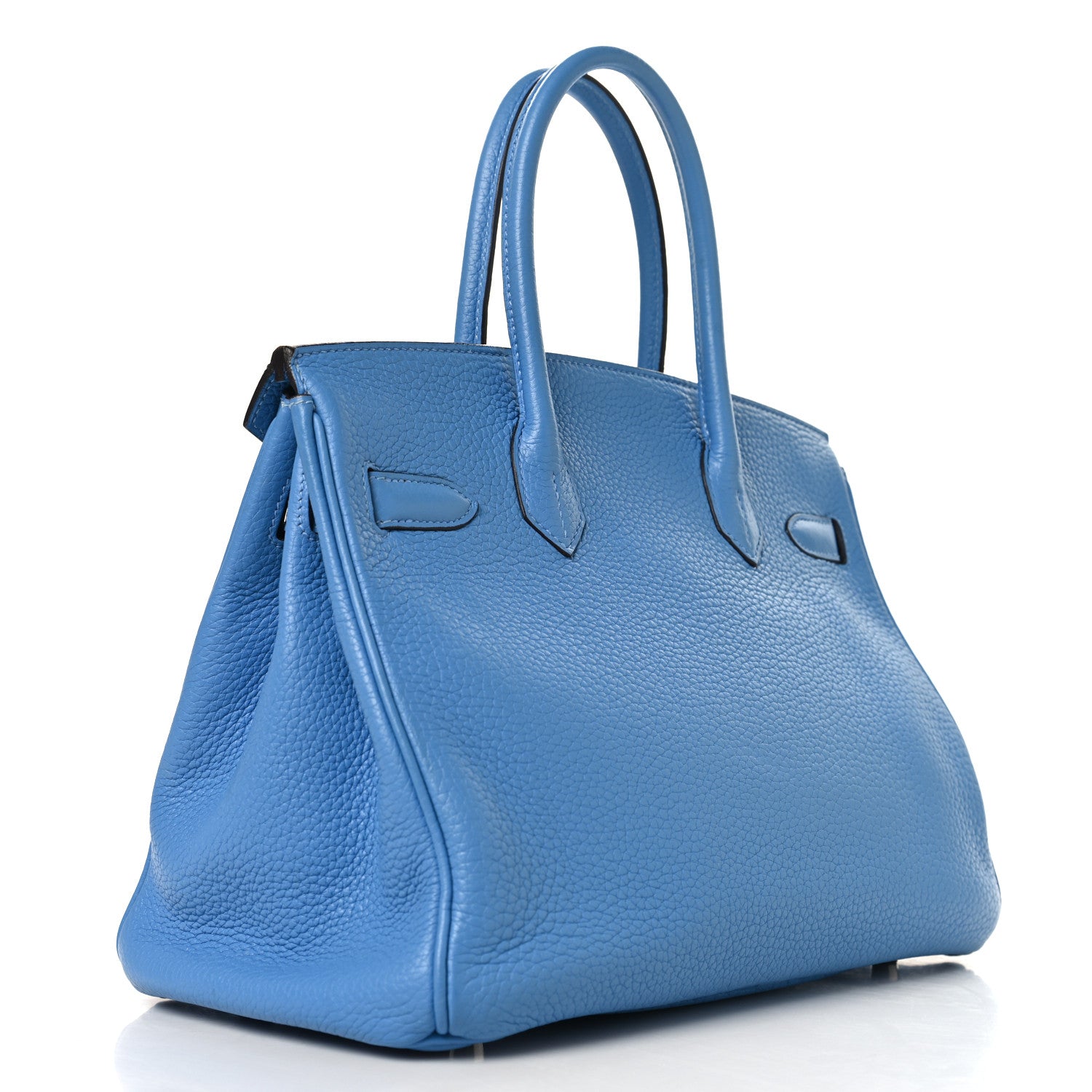 Taurillon Clemence Birkin 30 Bleu Paradis