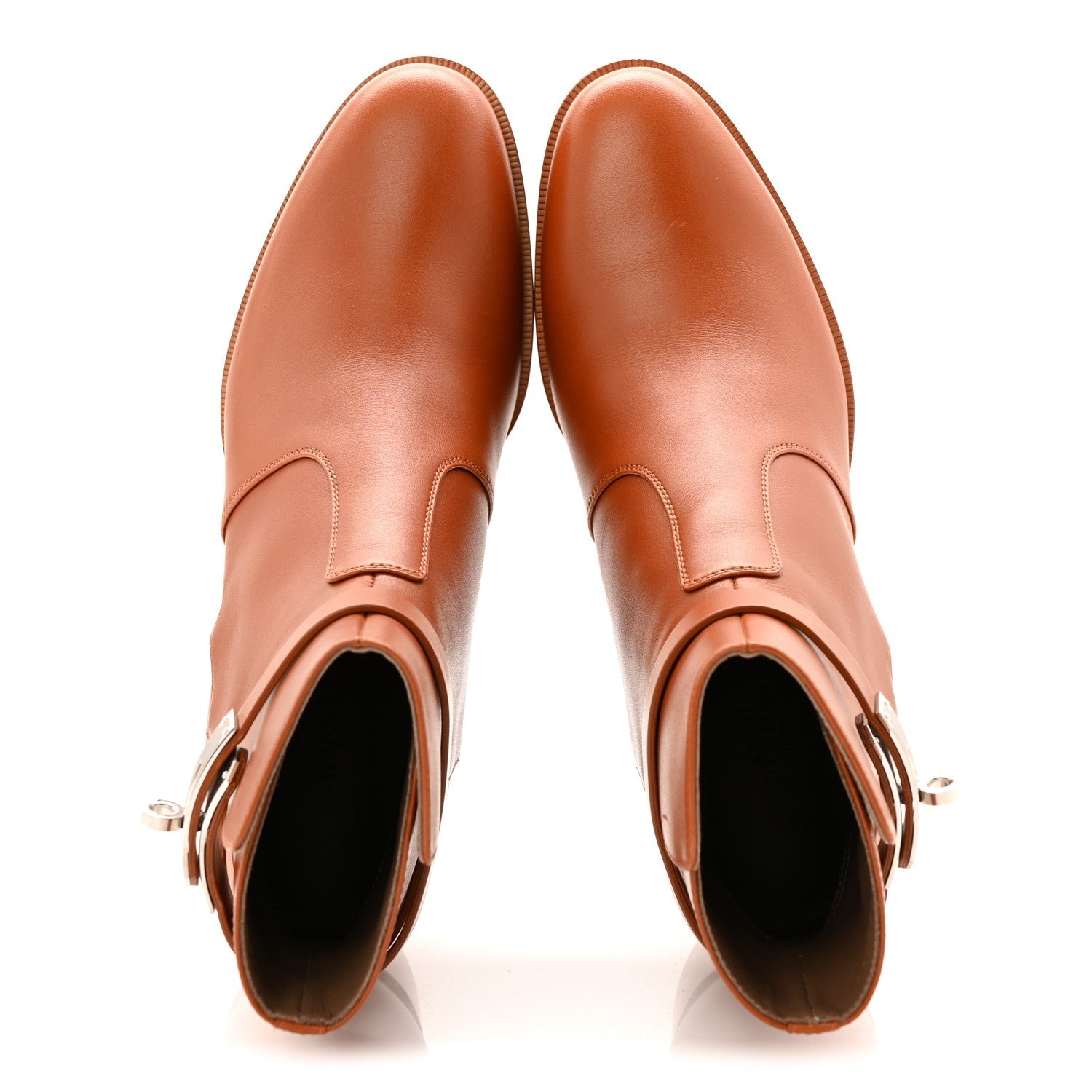 Calfskin Frenchie 50 Ankle Boots 37 Naturel