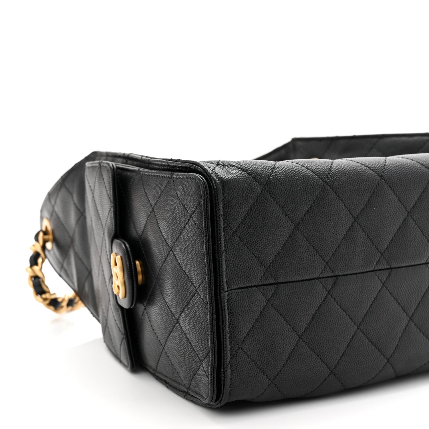 Caviar Quilted Small Chanel 25 Handbag Black