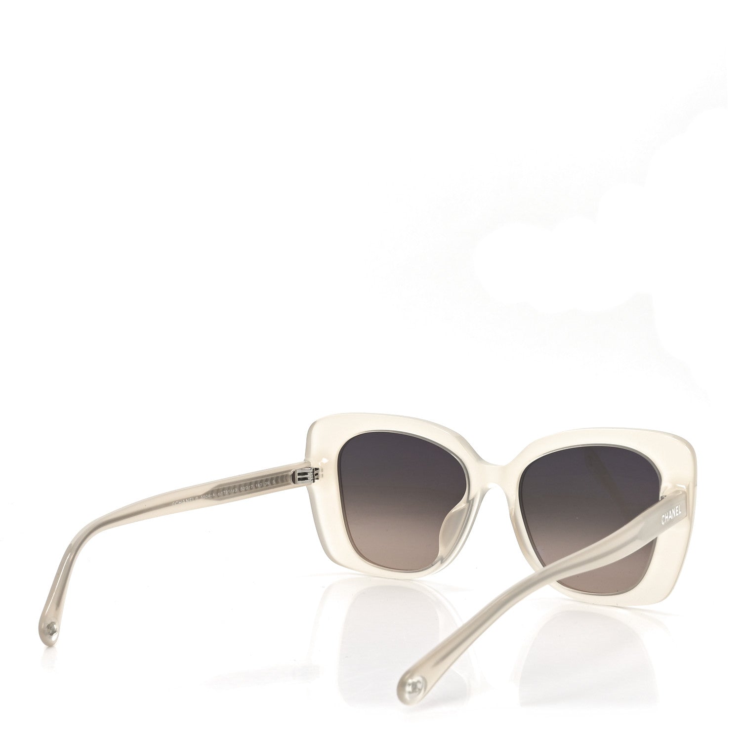 Acetate Rectangle Sunglasses 5504 Dark Beige