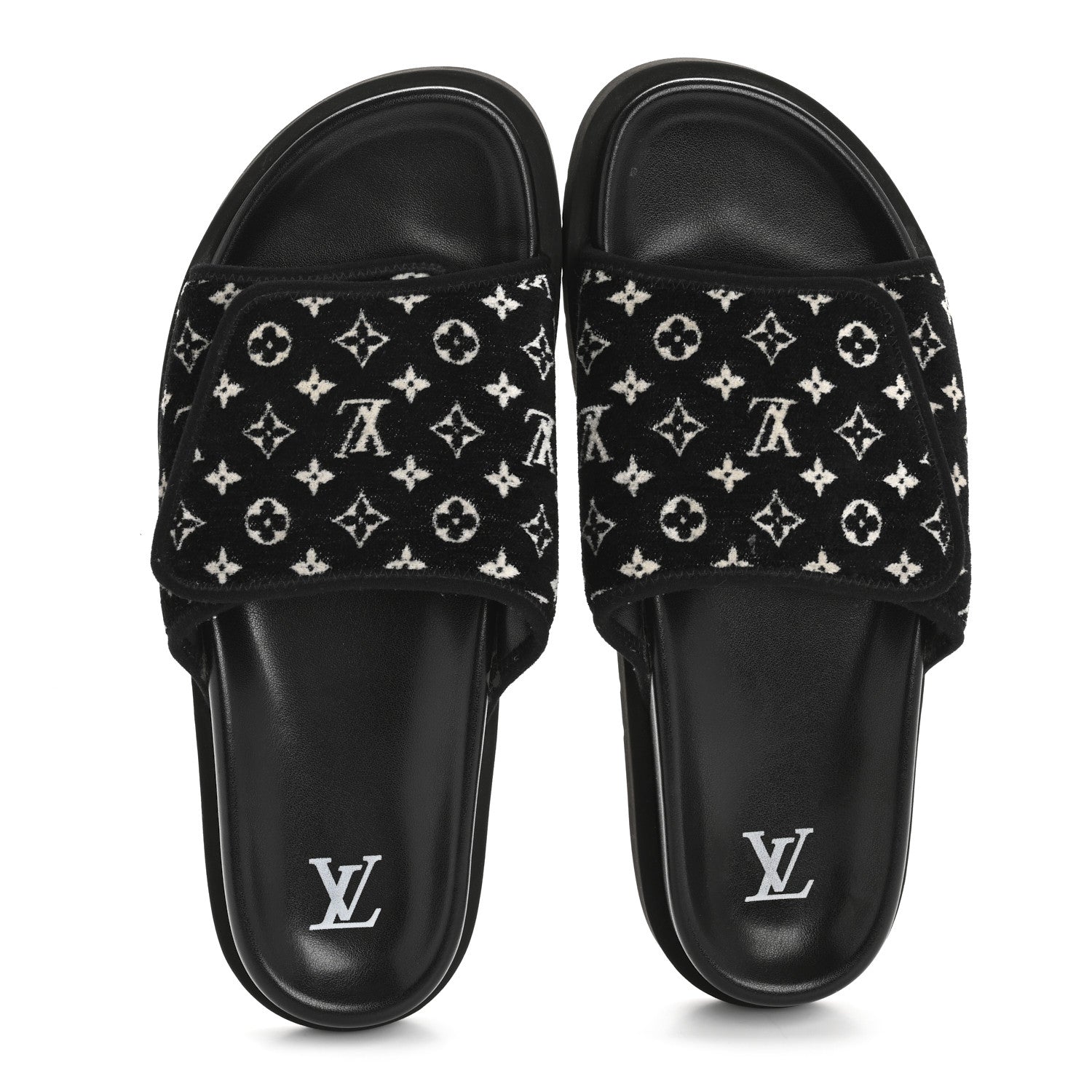 Monogram Mens Miami Mules 8.5 Black