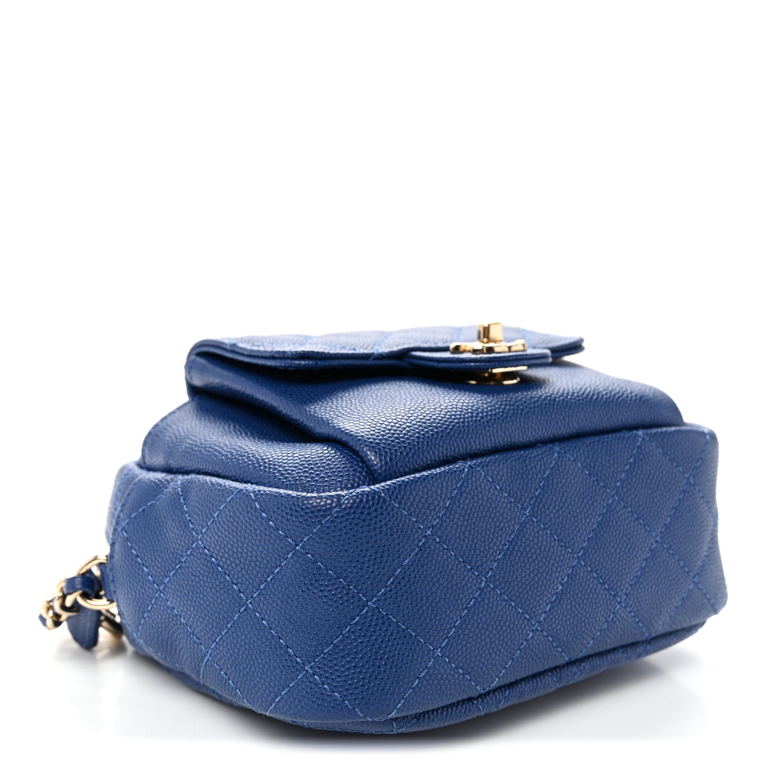 Caviar Quilted CC Day Camera Case Blue