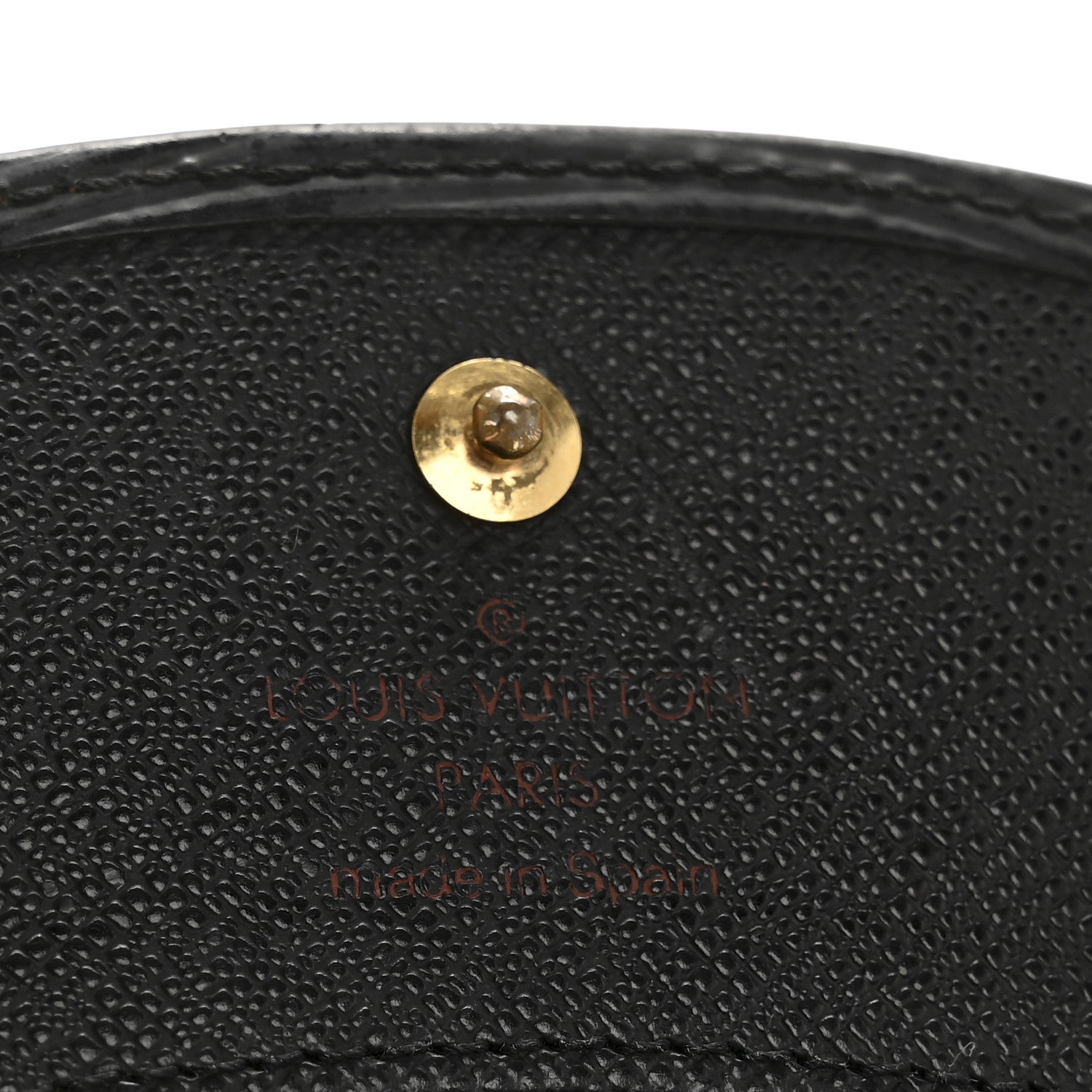 Epi Porte-Monnaie Simple Coin Purse Black