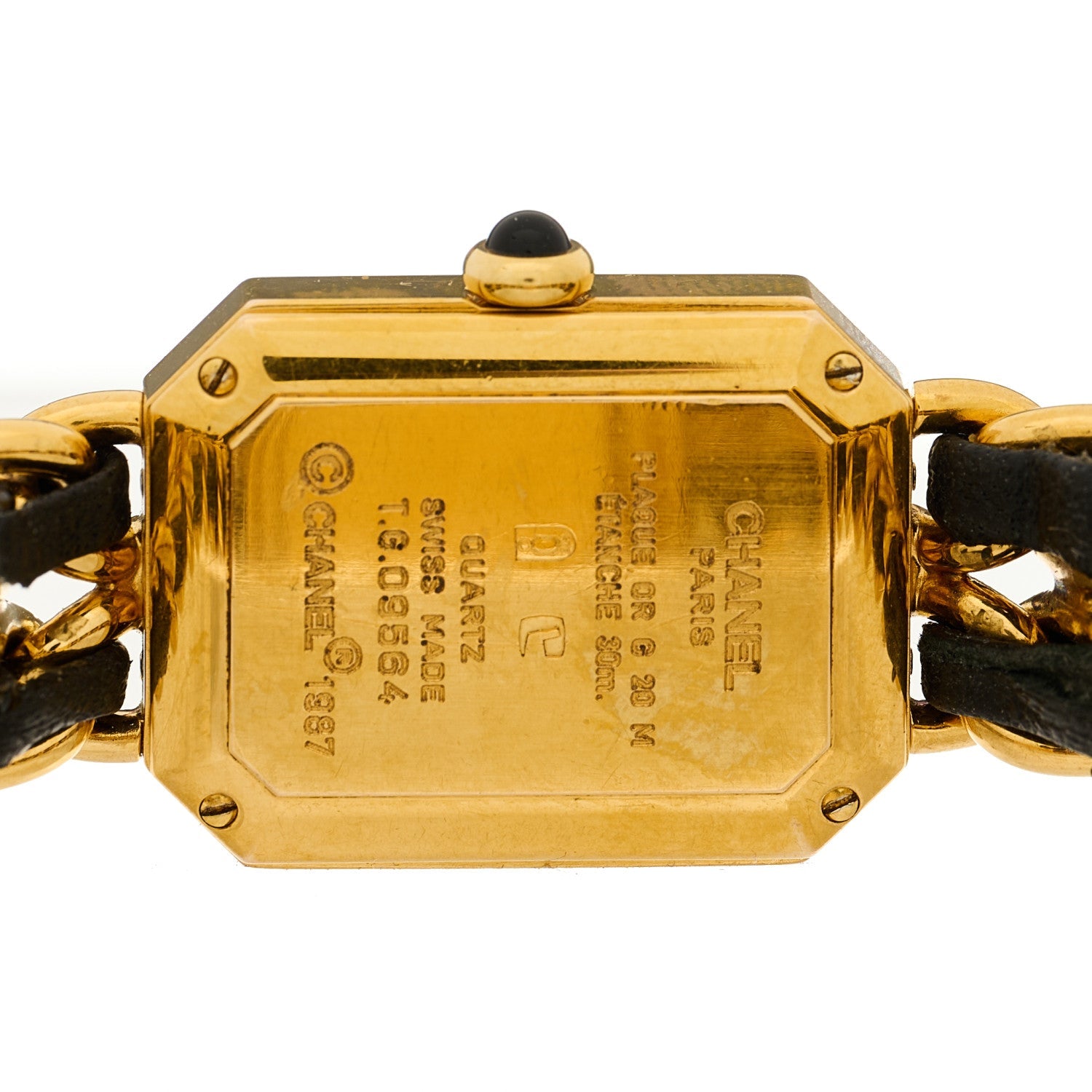 Stainless Steel Lambskin 20mm Chain Premiere Quartz Watch Gold M