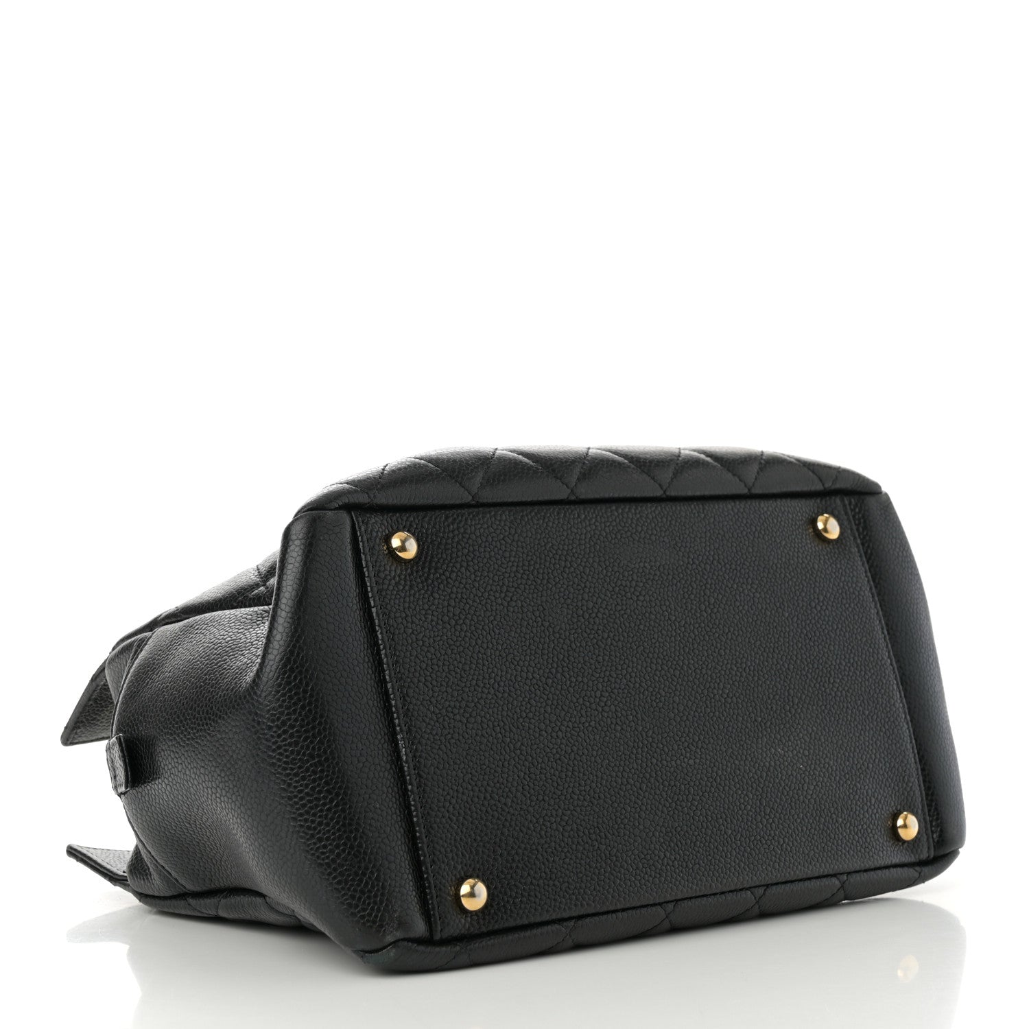 Caviar Quilted Petit Timeless Tote PTT Black