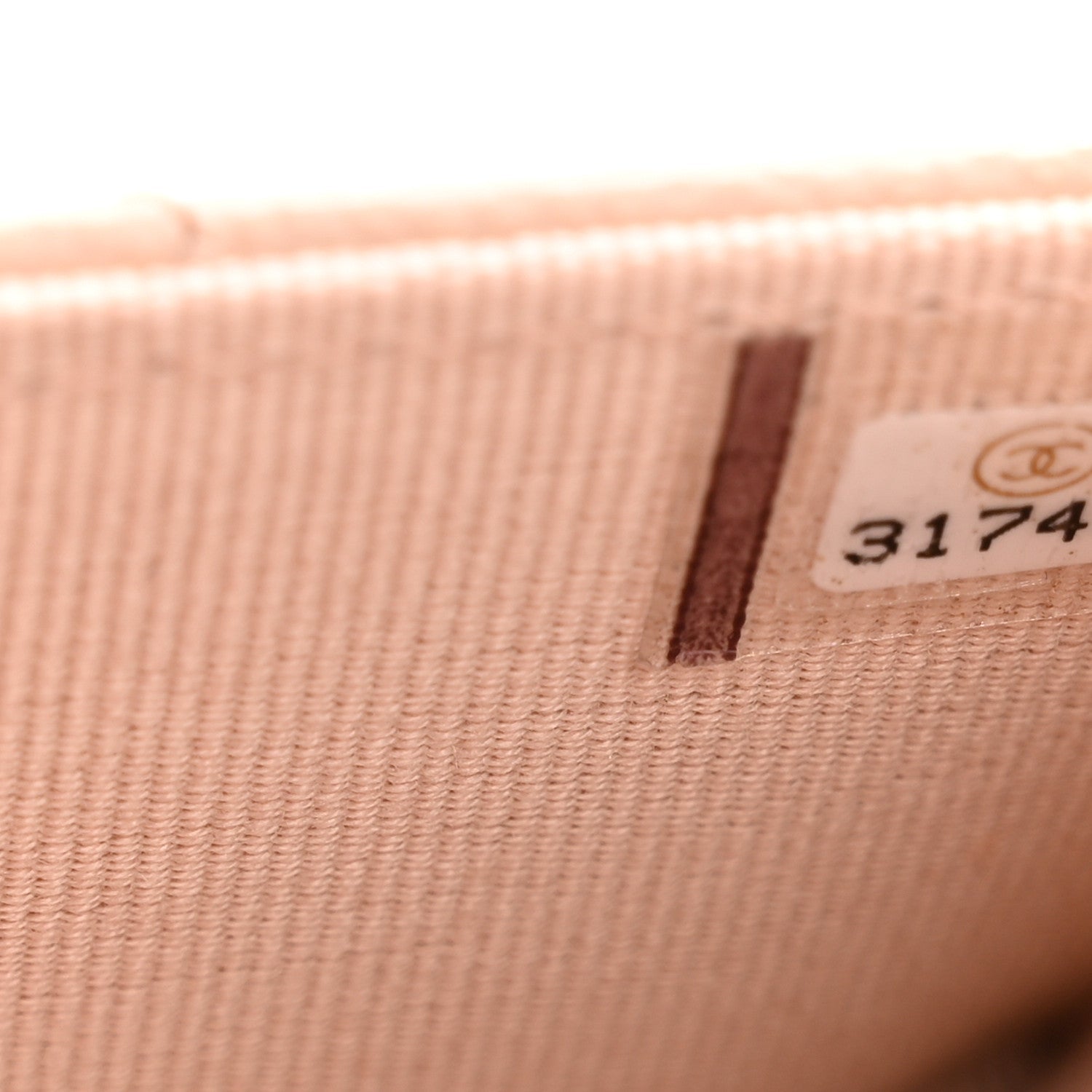 Caviar Quilted Flap Card Holder Wallet Light Beige