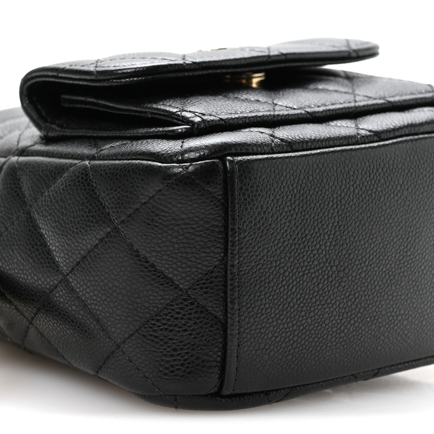 Caviar Quilted CC Mini Classic Backpack Black