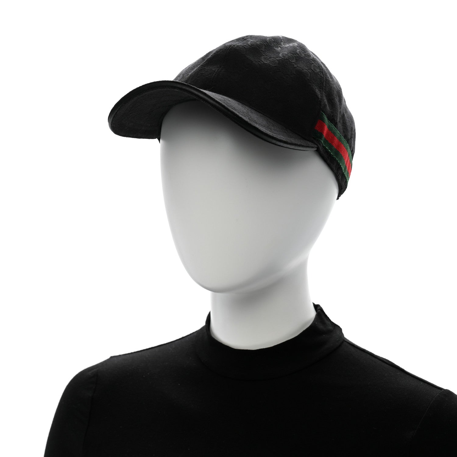 Monogram Web Baseball Hat XL Black