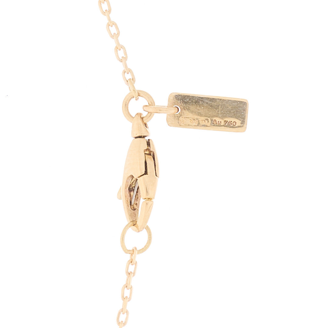 18K Yellow Gold Diamantissima Heart Pendant Necklace