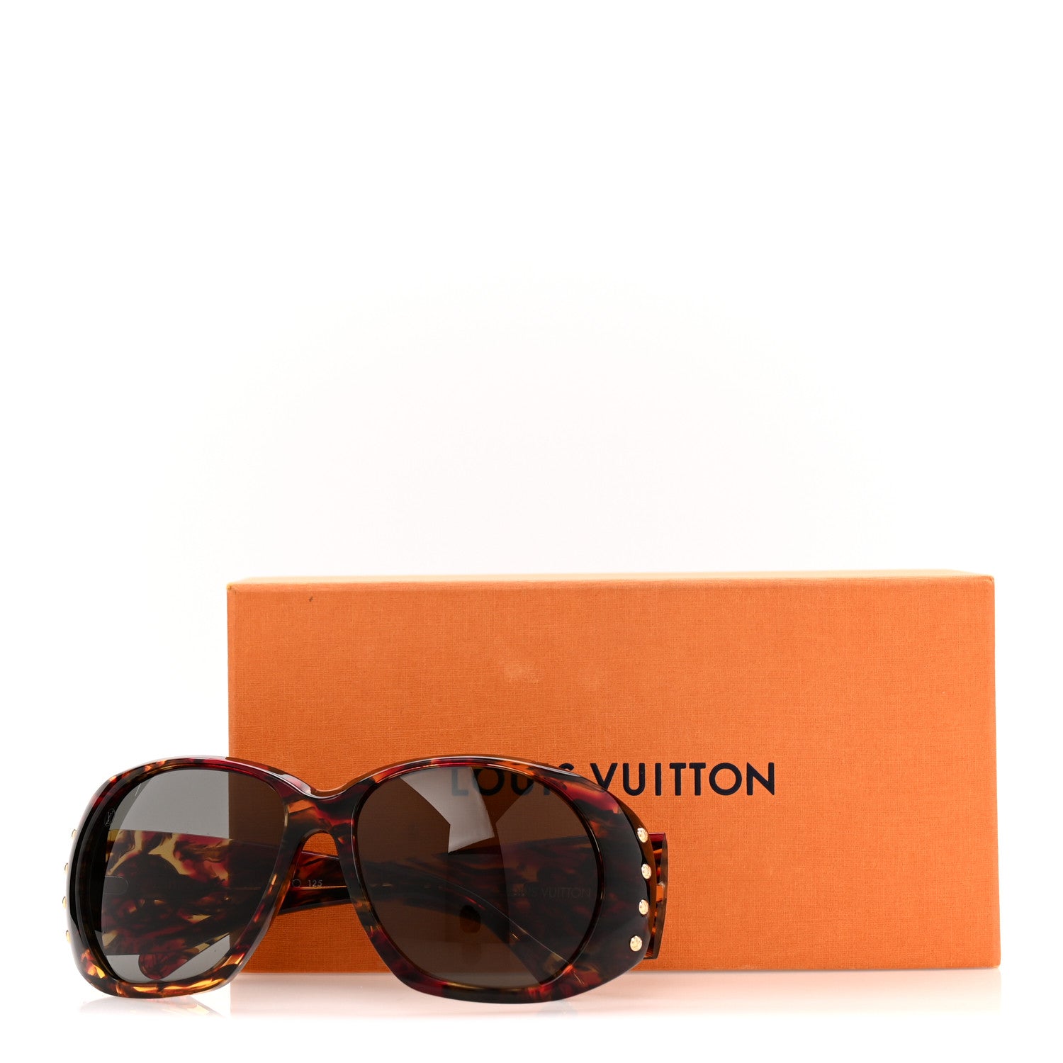 Acetate Studded Sunglasses Z1035U Dark Tortoise