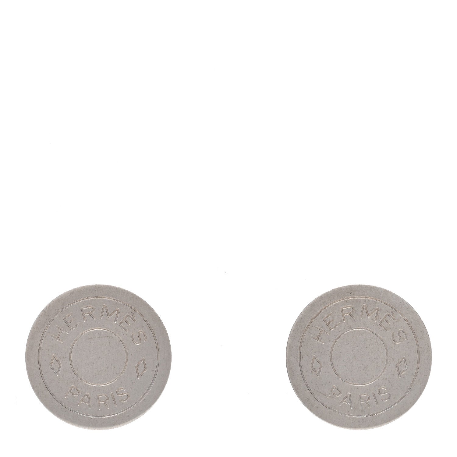 Palladium Clou De Selle Clip On Earrings