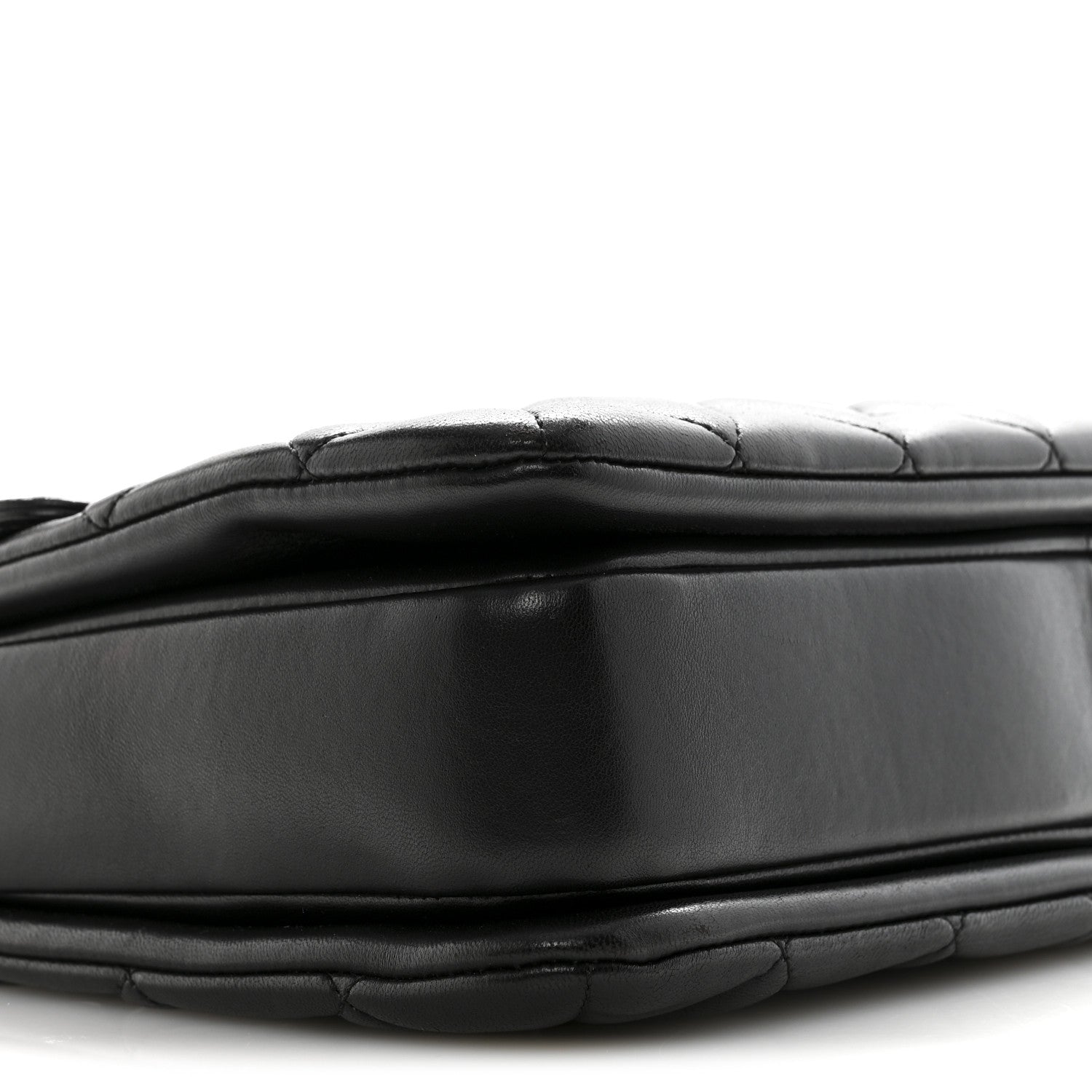 Lambskin Quilted Large Trendy CC Dual Handle Flap Bag Black